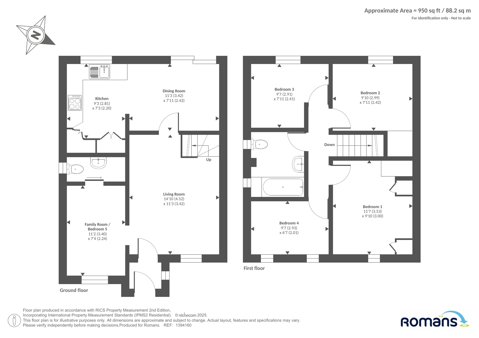 40, Rushmoor Gardens, Reading floorplan