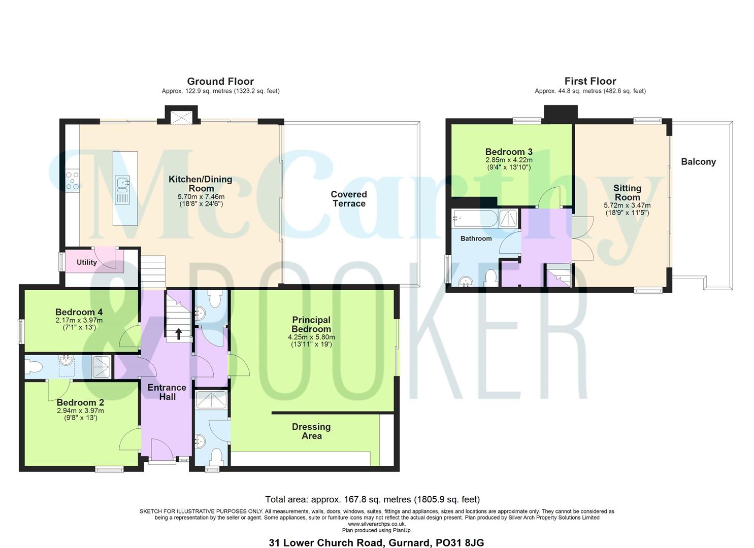 Aquanaut, 31, Lower Church Road, Gurnard floorplan