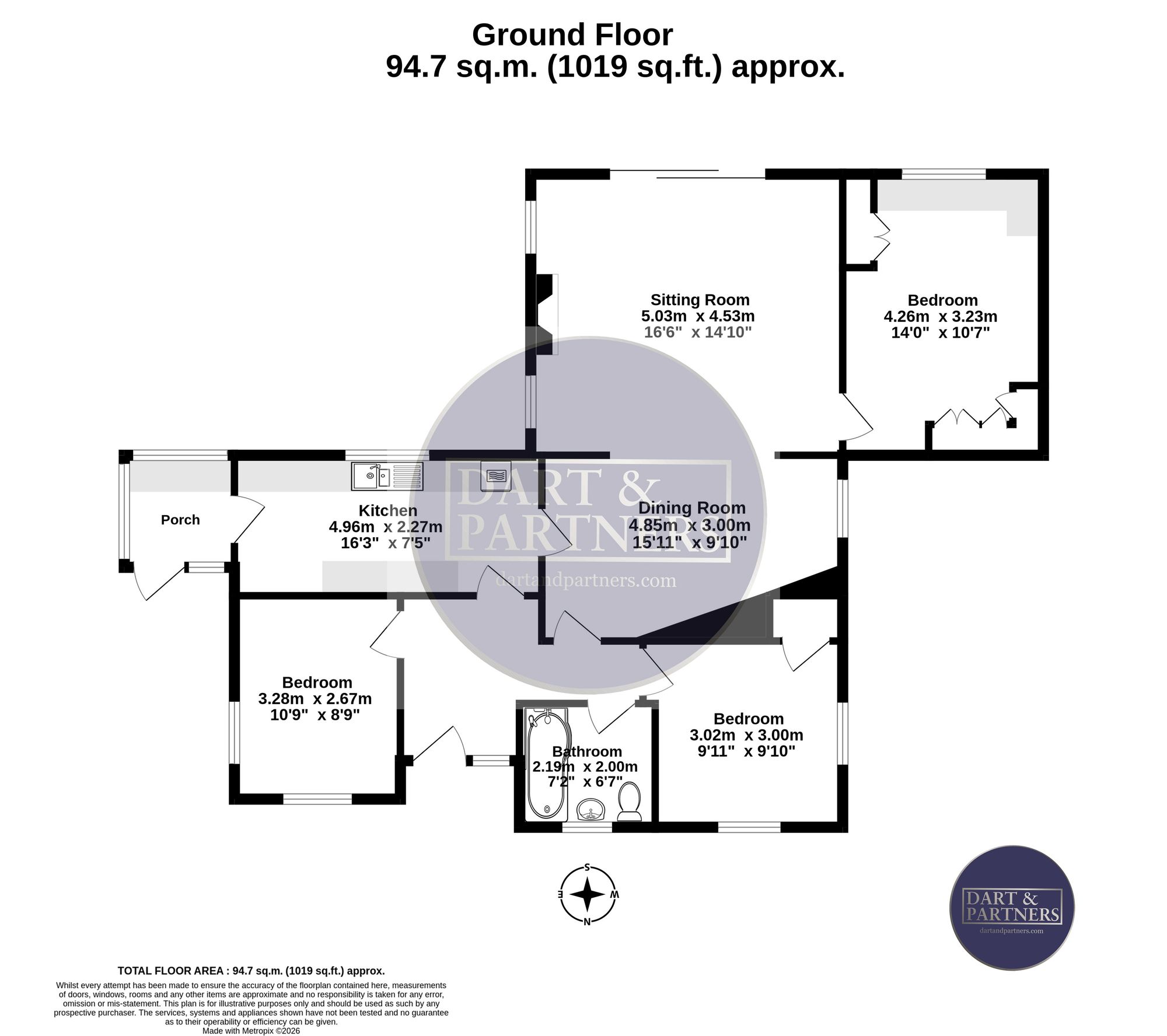 5 Summerland Avenue, Dawlish floorplan