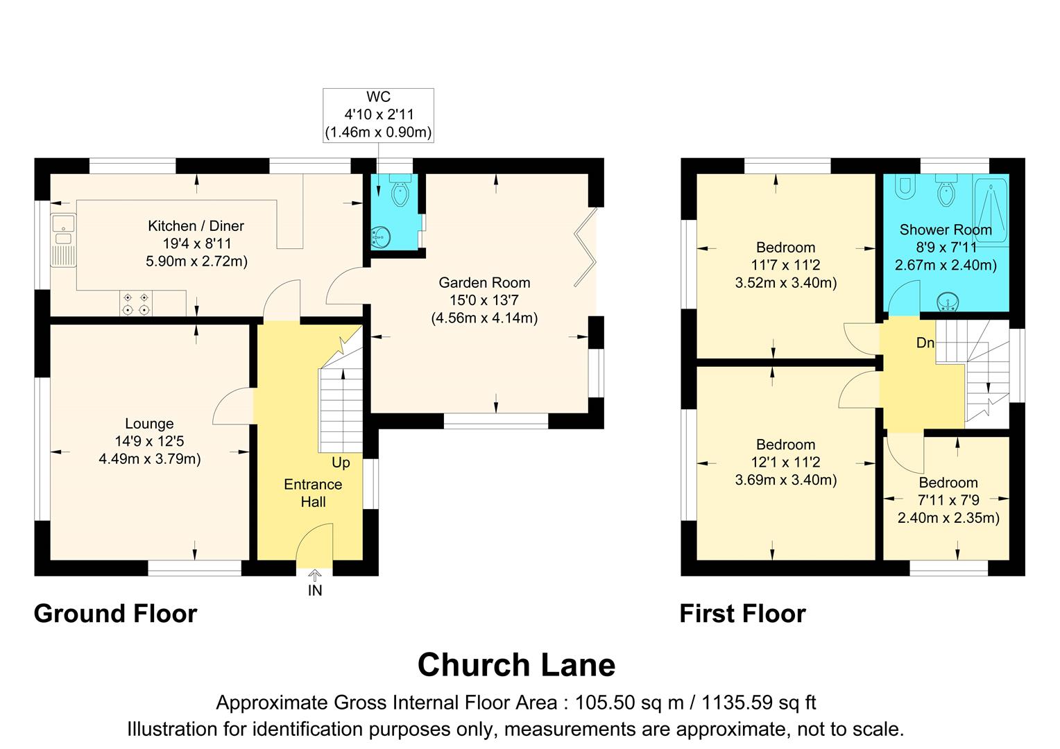 3, Church Lane, Gainsborough floorplan