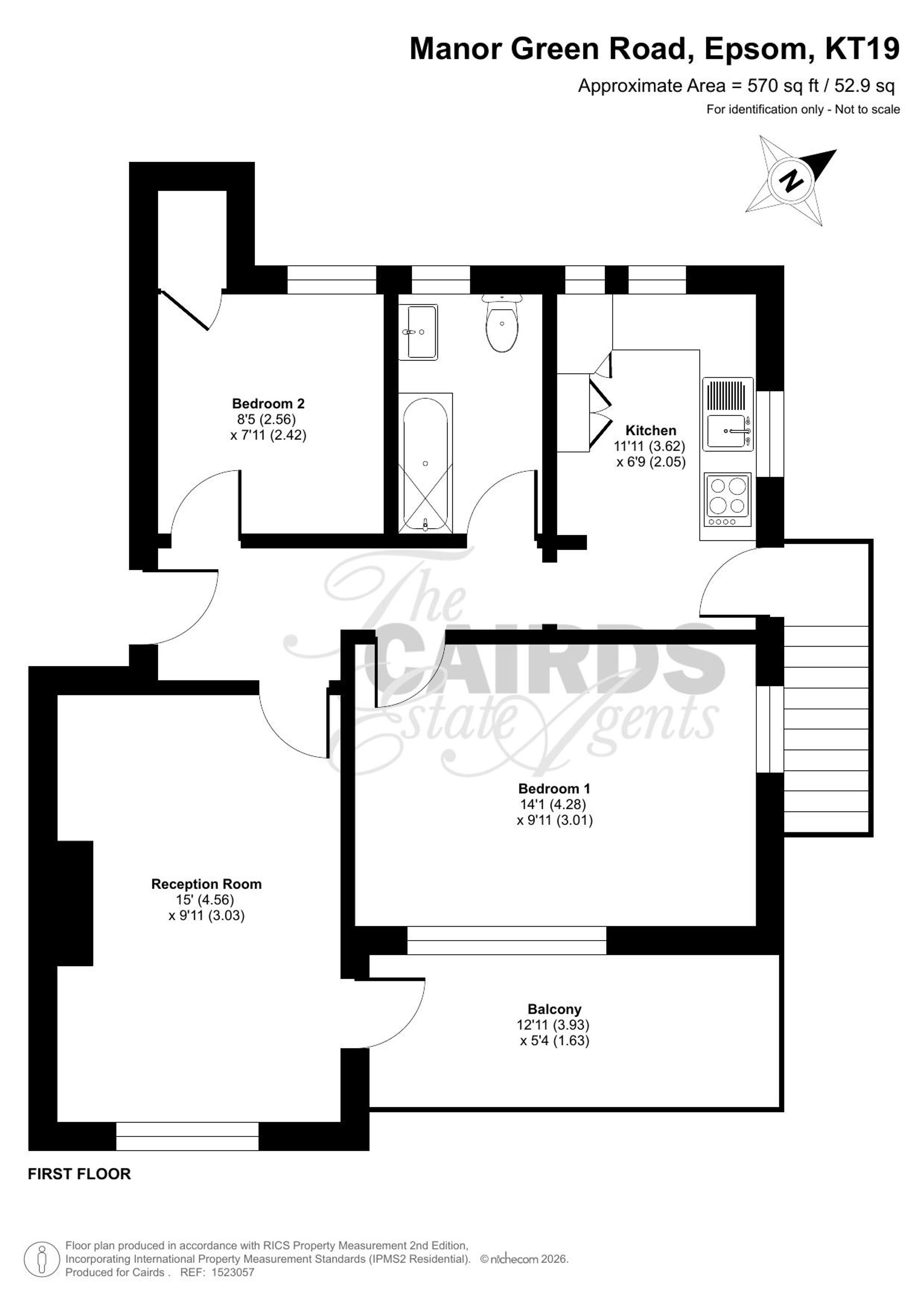 95 Manor Green Road, Epsom floorplan