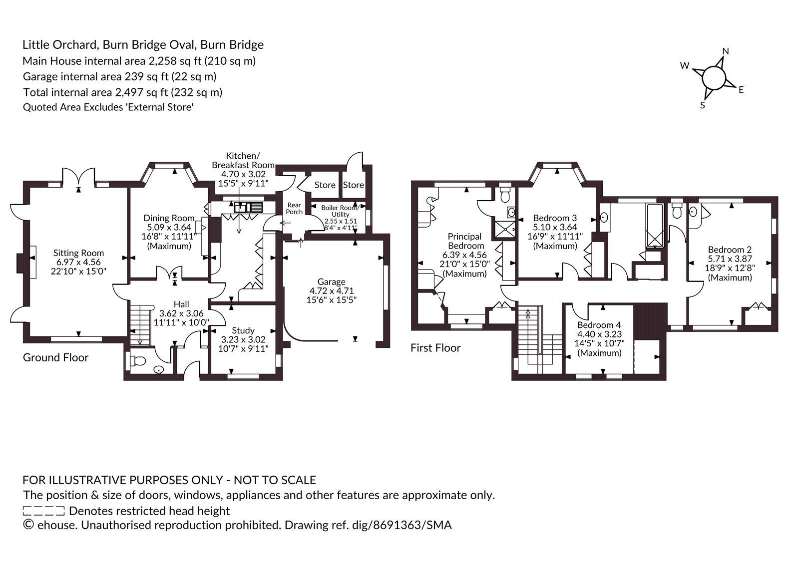 Little Orchard, 27, Burn Bridge Oval, Harrogate floorplan