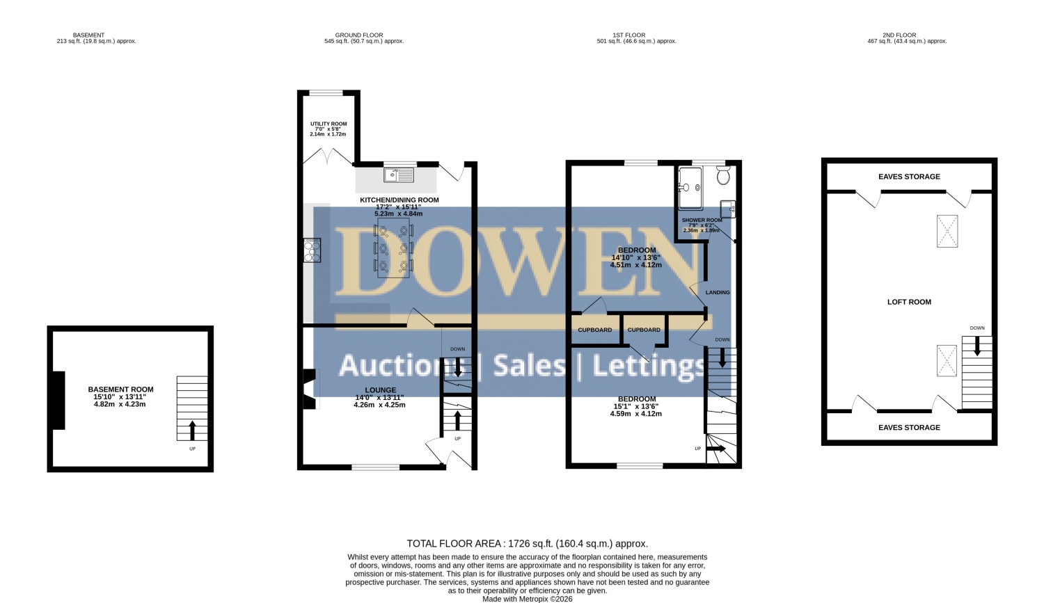 The Cottage, Camerons Buildings, Dipton, Stanley floorplan