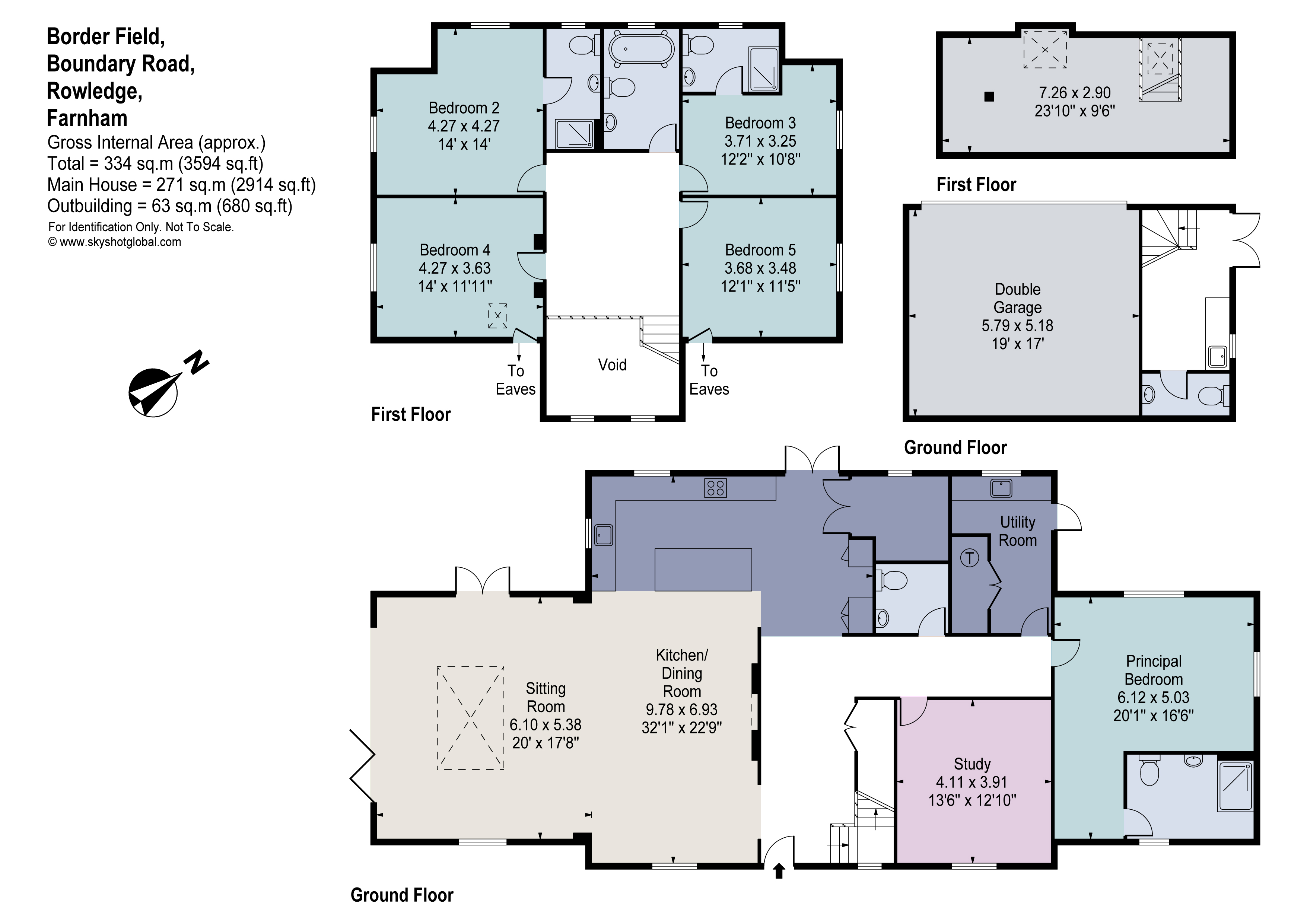 Borderfield,, Boundary Road, Farnham floorplan