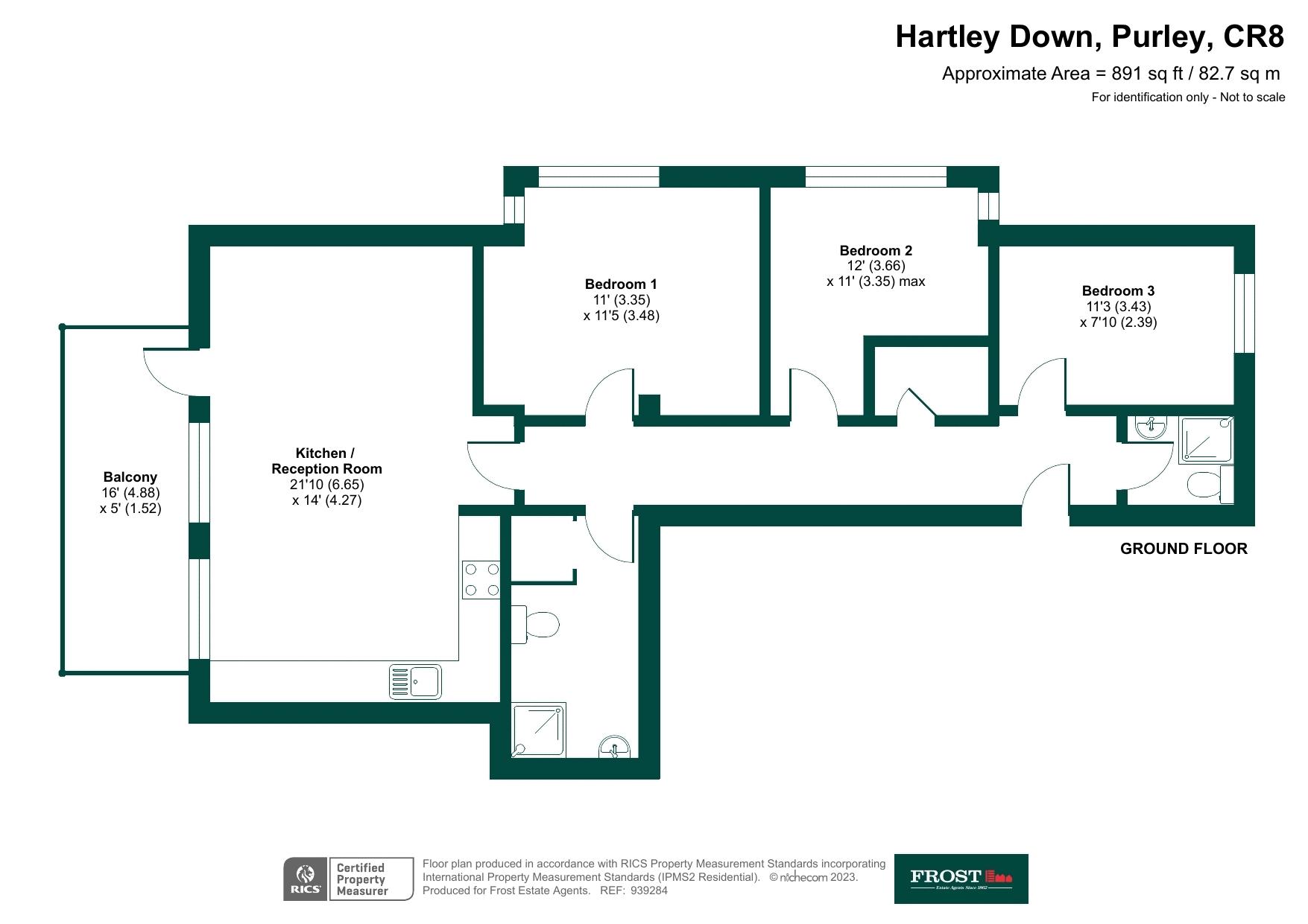 Hartley Down, Purley CR8, 3 bedroom flat for sale 64242690 PrimeLocation