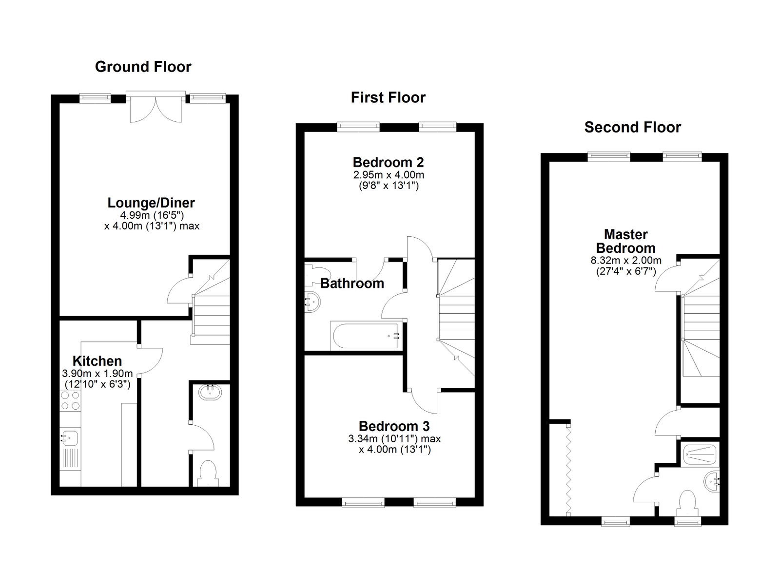 1 Longfield Avenue, Saltash floorplan