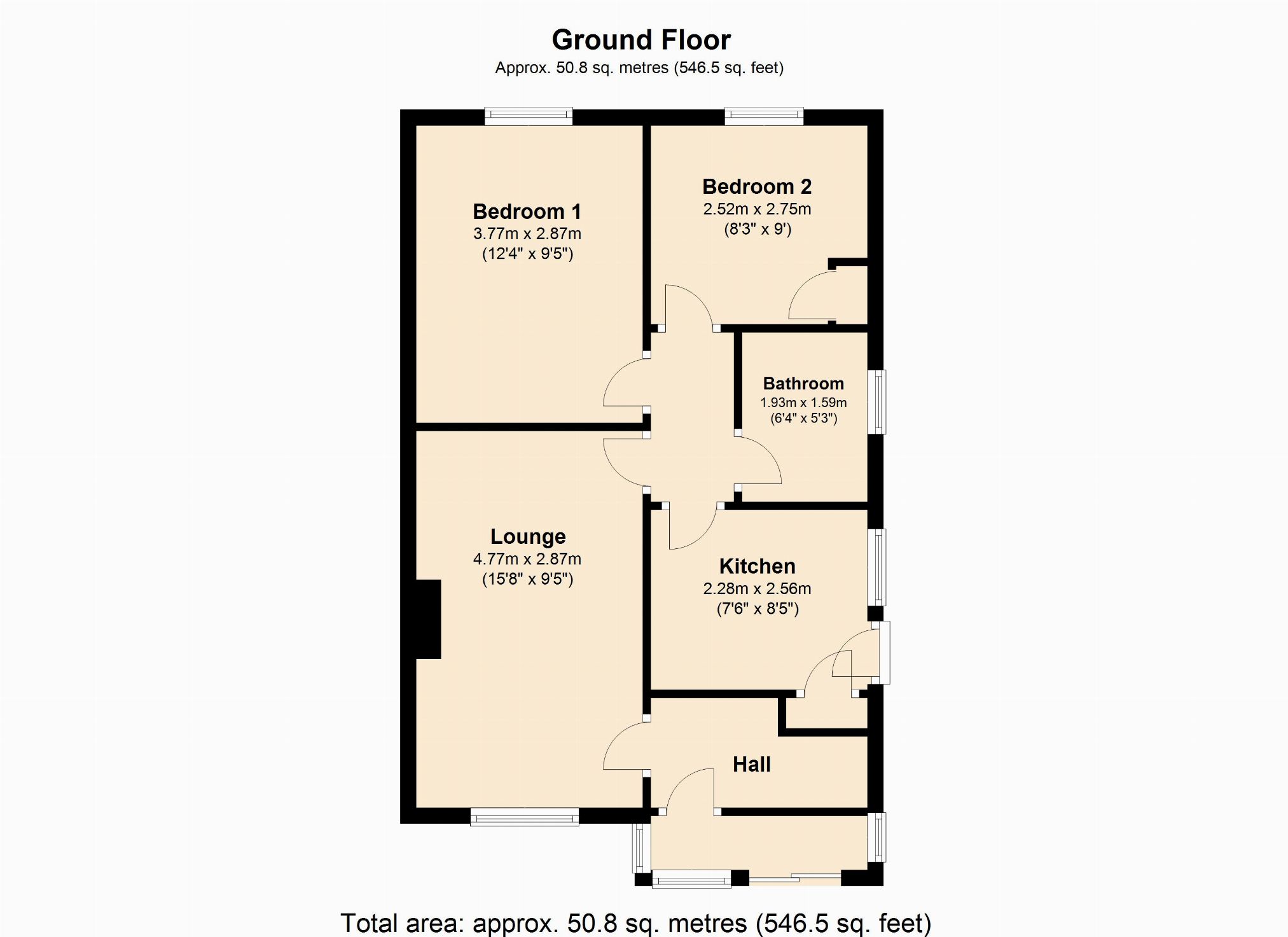 2 Bedrooms Semi-detached bungalow for sale in Gayhurst Close, Moulton, Northampton NN3