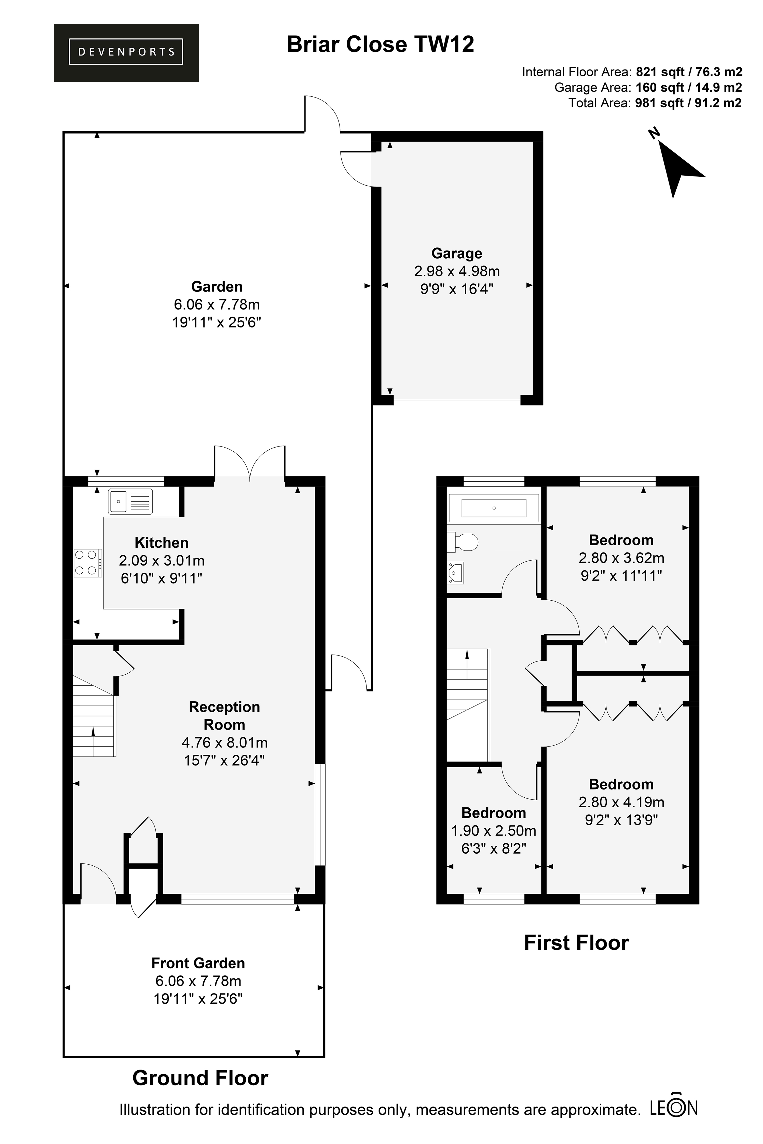 36, Briar Close, Hampton floorplan
