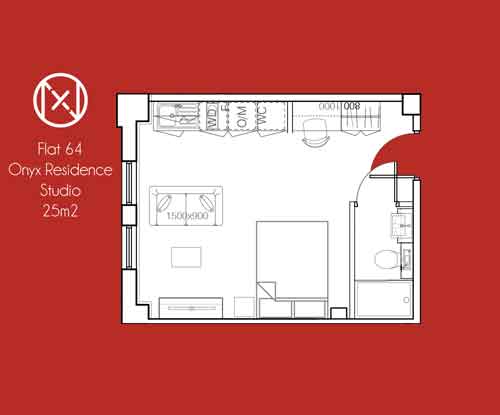 0 Bedrooms Studio to rent in Onyx Residence, 111 St Mary's Road, Sheffield S2