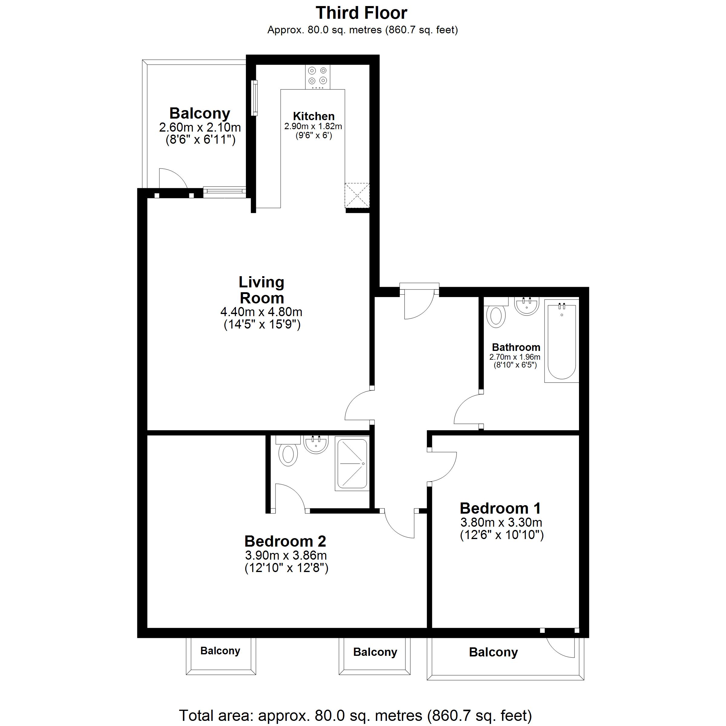 Stafford Road, Wallington floorplan