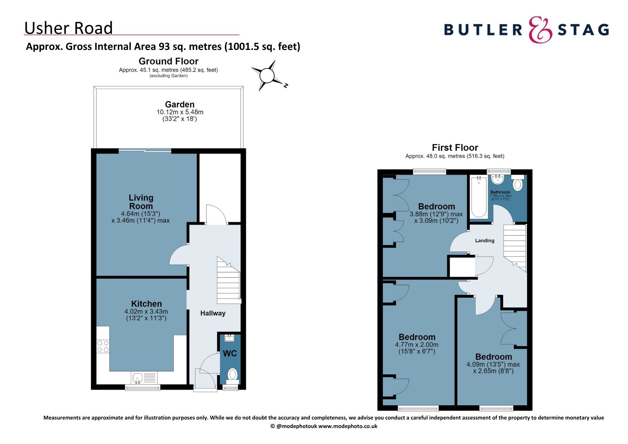 19 Usher Road, London floorplan
