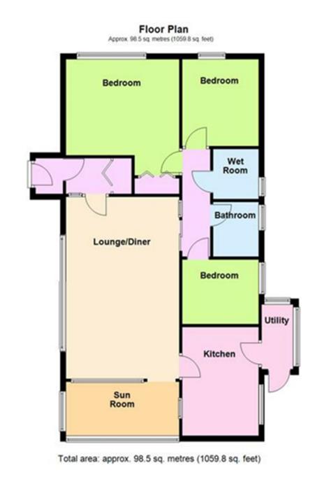 1, Rockingham Close, Worthing floorplan