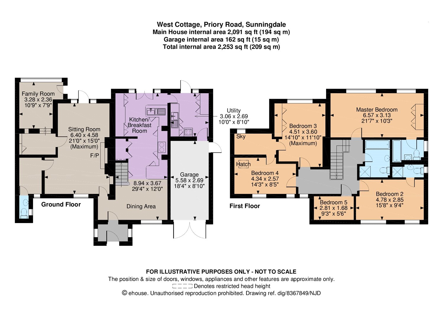 5 Bedrooms Semi-detached house for sale in Priory Road, Sunningdale, Ascot, Berkshire SL5