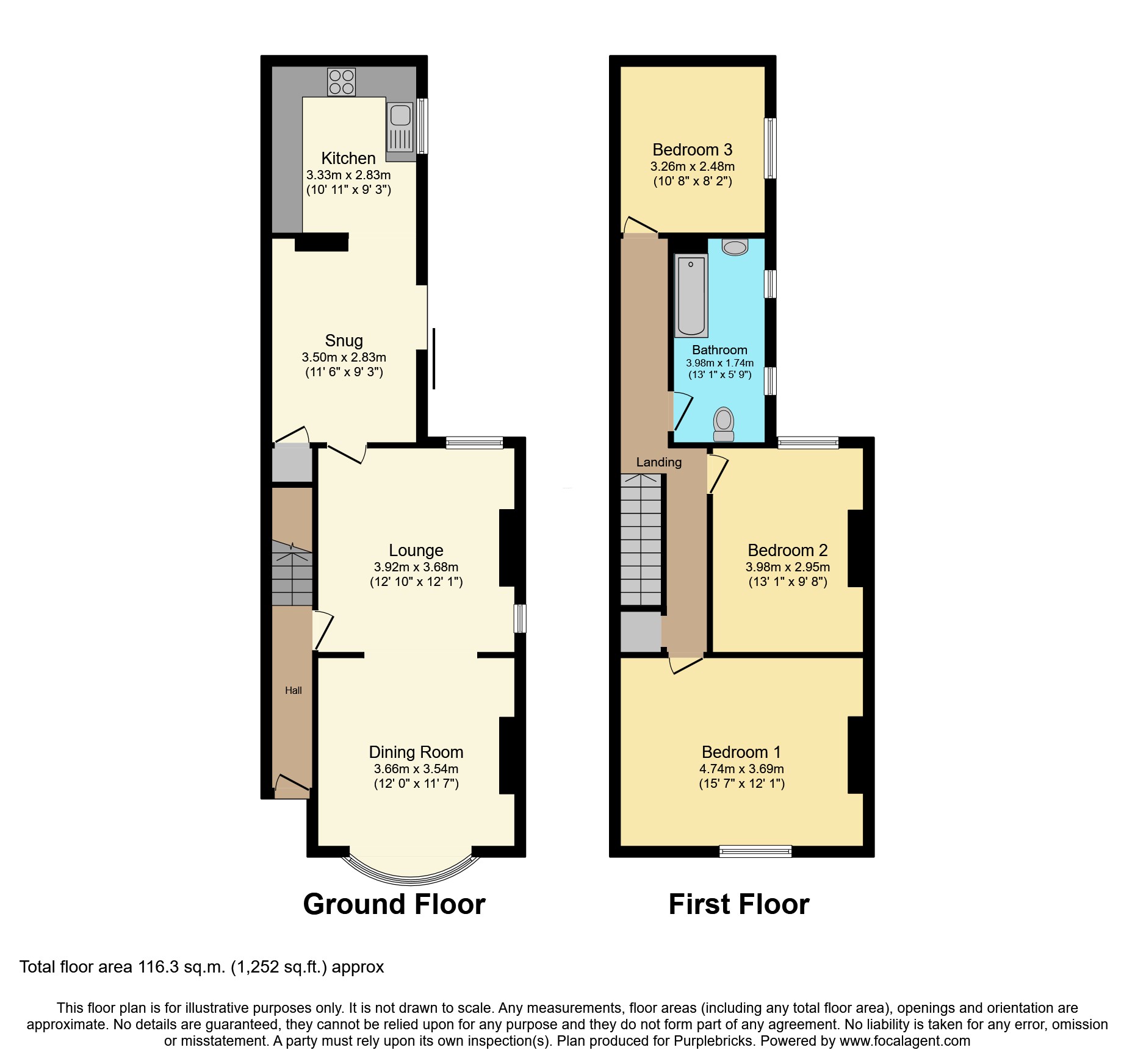91, John Street, Winsford floorplan