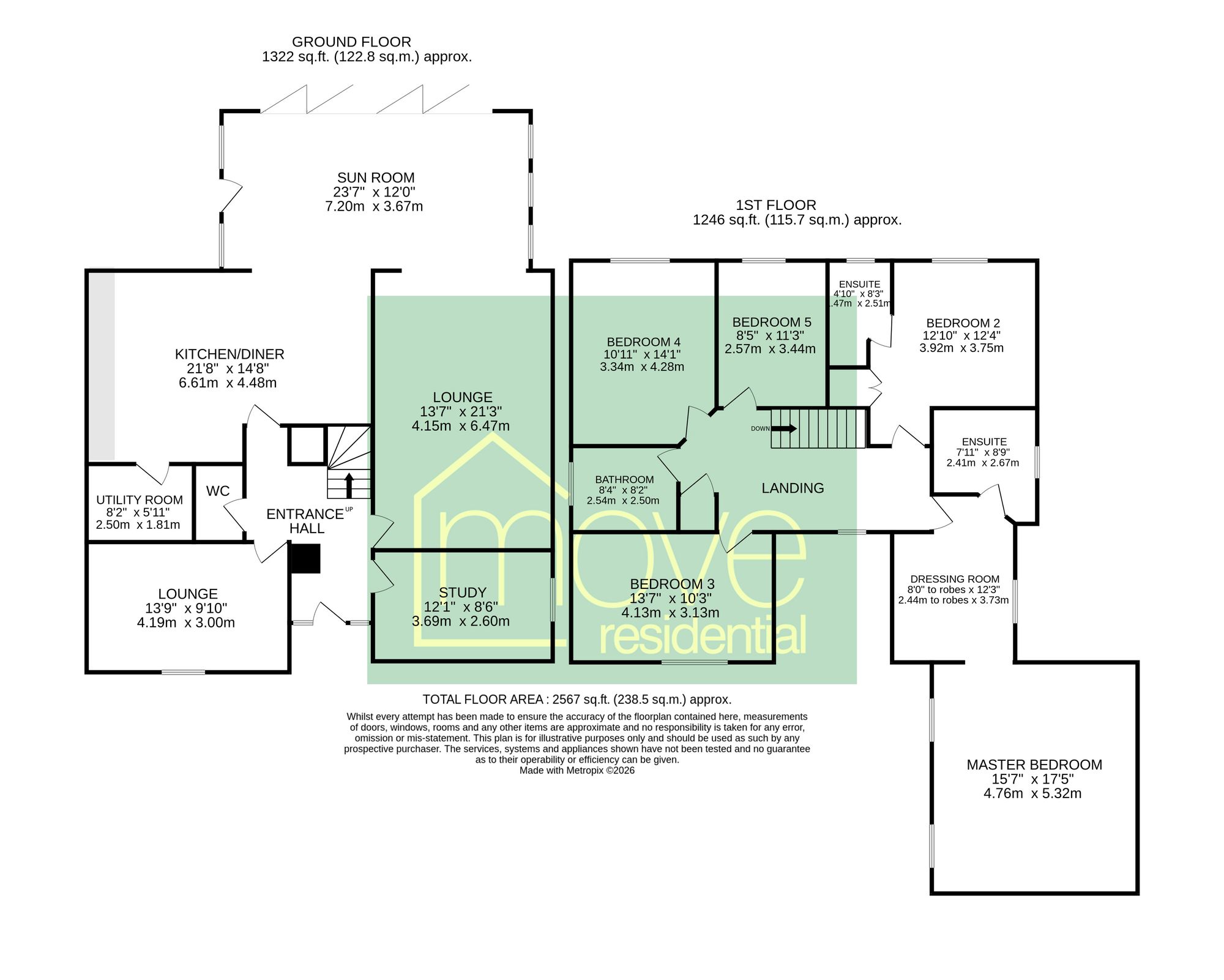 5 Wychwood, Wirral floorplan