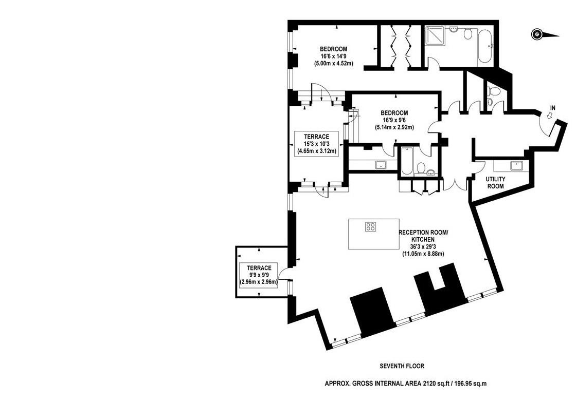 2 Bedrooms Flat to rent in 1 Palace Place, St James' Park, London SW1E