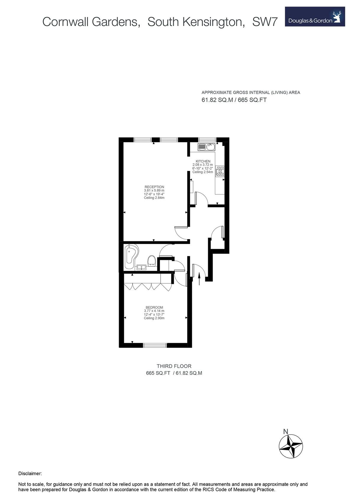 1 Bedrooms Flat to rent in Cornwall Gardens, London SW7