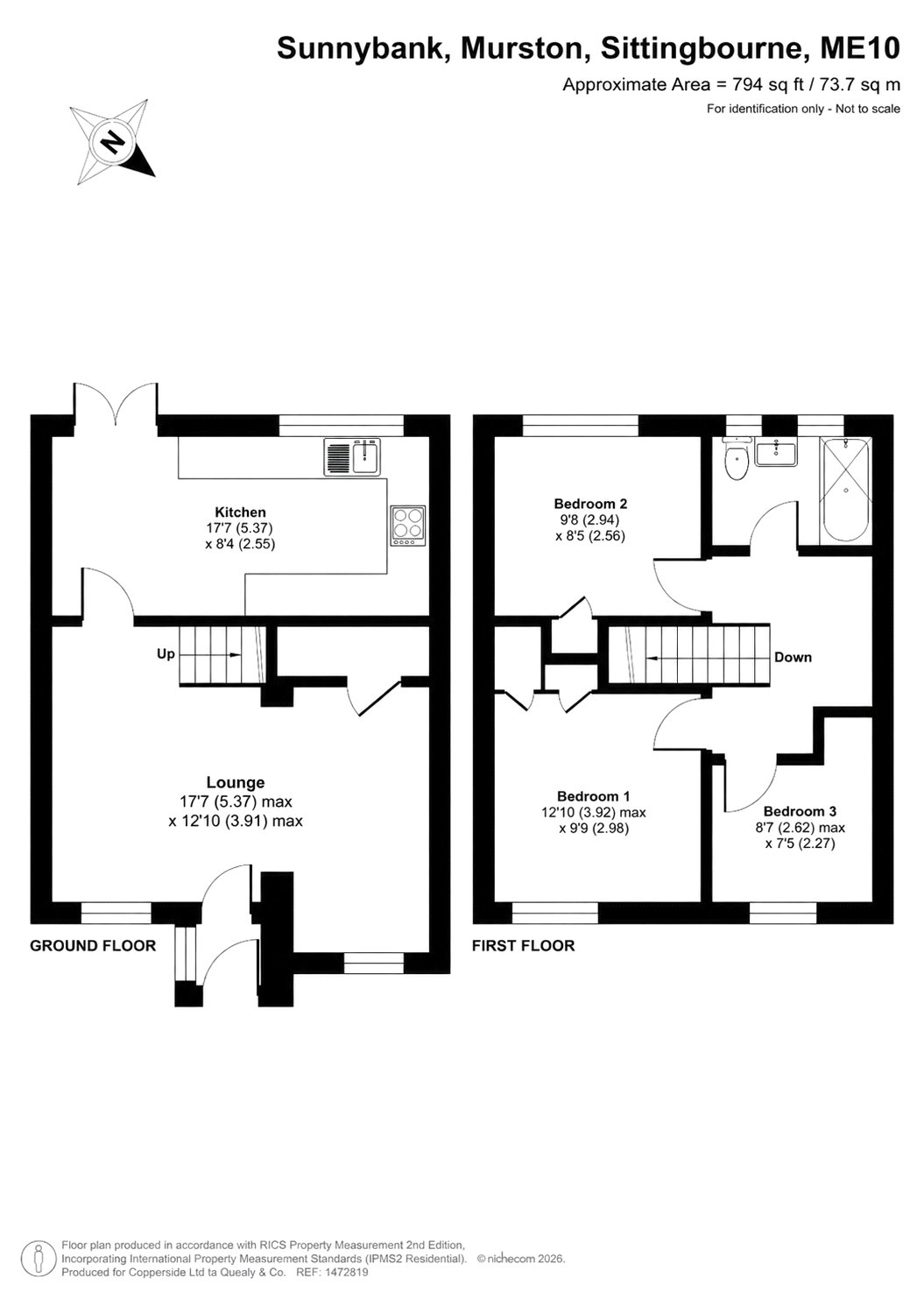 30, Sunnybank, Sittingbourne floorplan