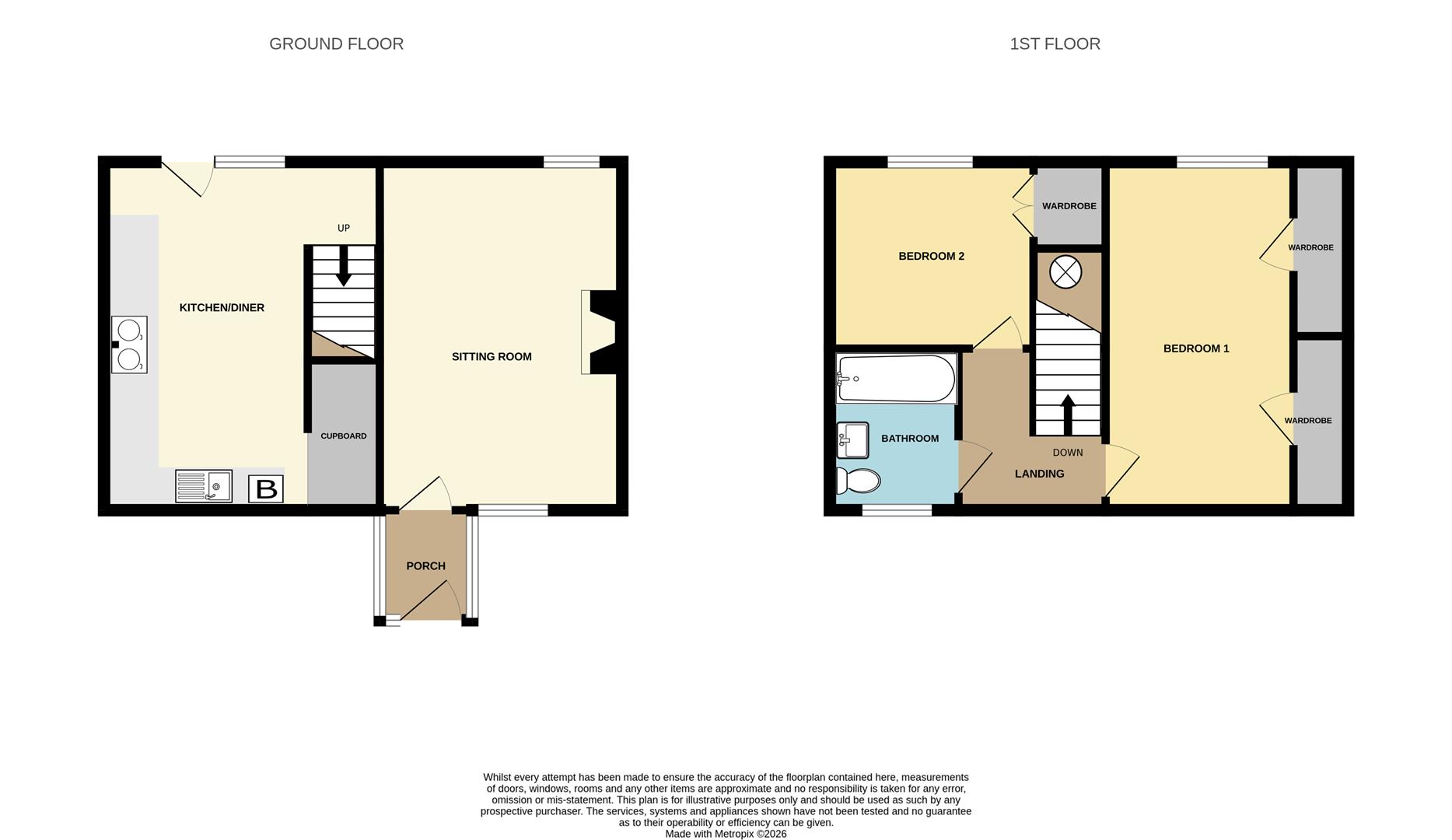 2, Gnaton Cottages, Gunnislake floorplan