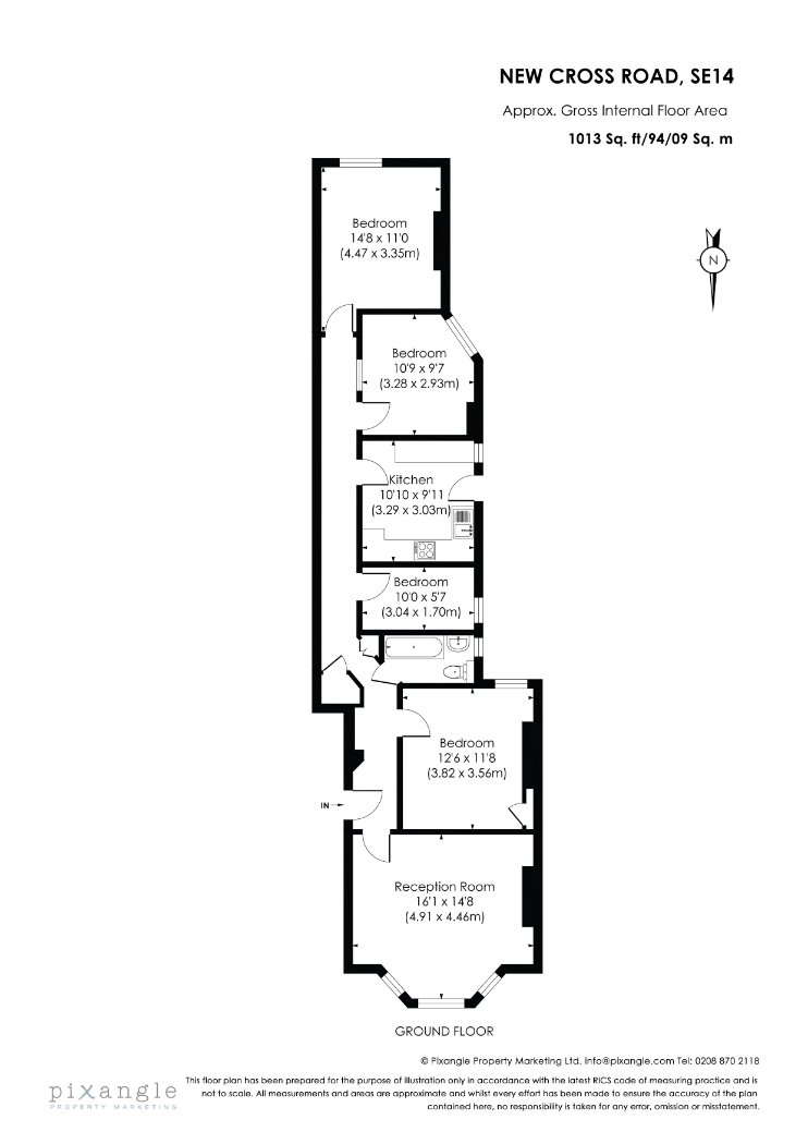 Flat 19, Fairlawn Mansions,, New Cross Road, London floorplan