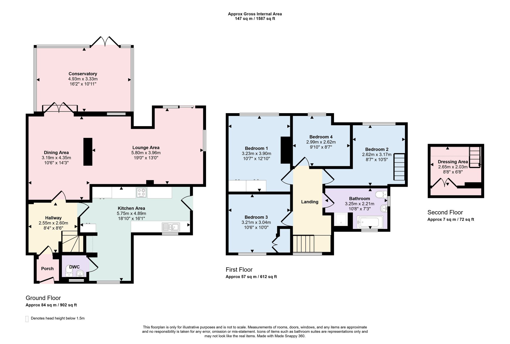 15 The Circle, Fareham floorplan
