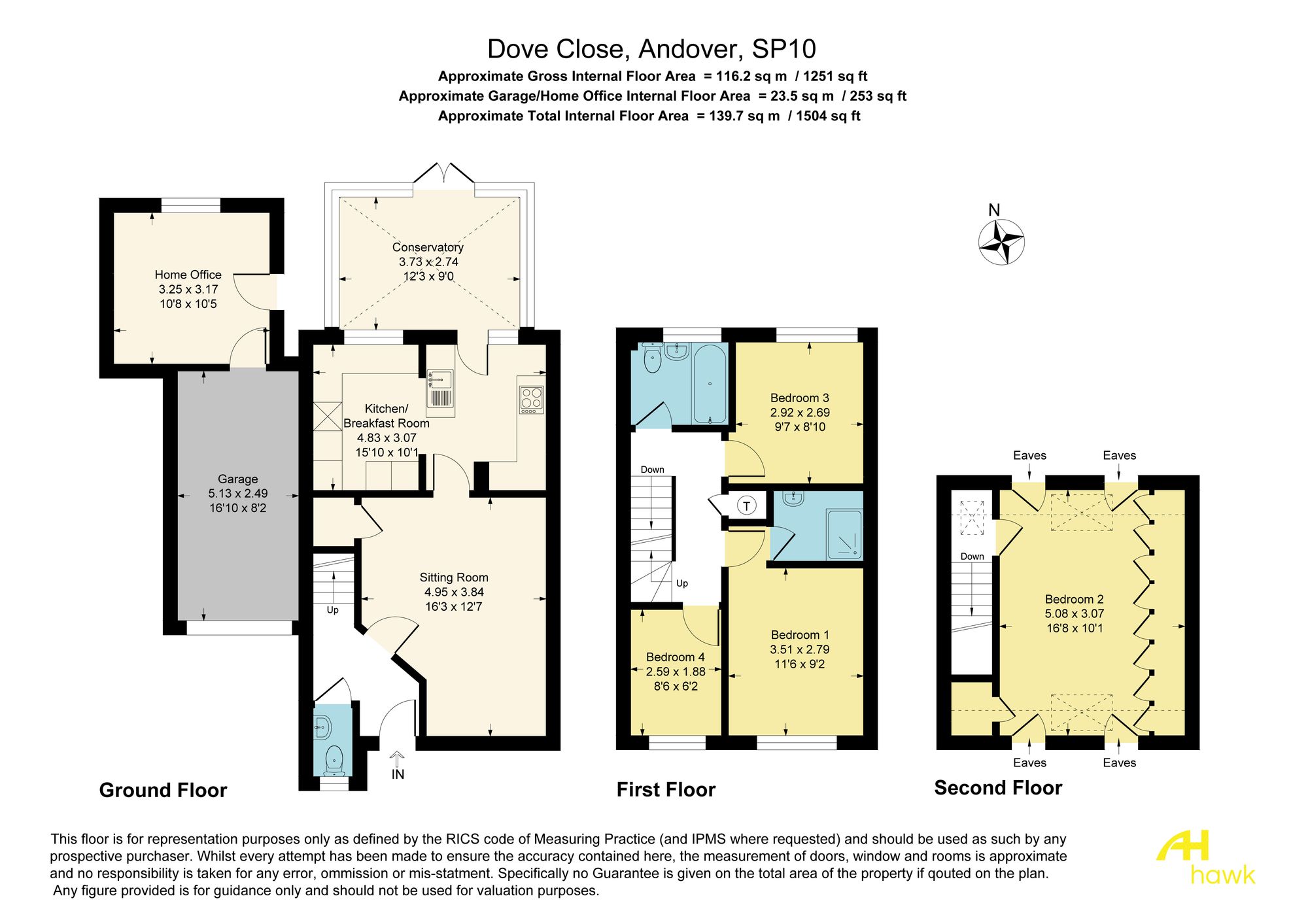 7 Dove Close, Andover floorplan