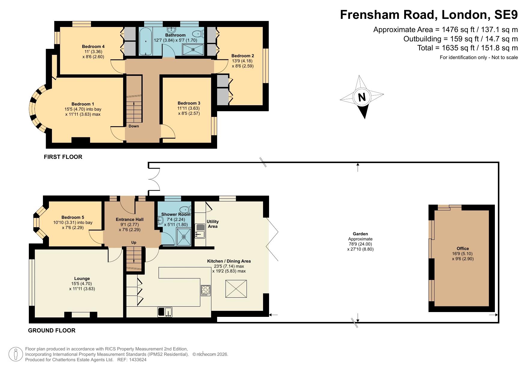 23, Frensham Road, London floorplan