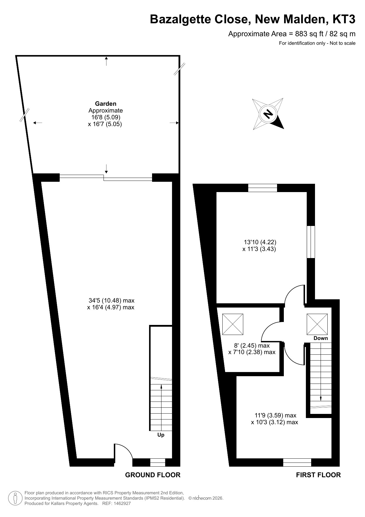 18 Bazalgette Close, New Malden, Surrey floorplan