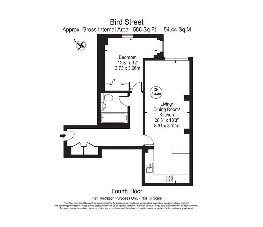 Flat 18, The Phoenix, 8, Bird Street, London floorplan