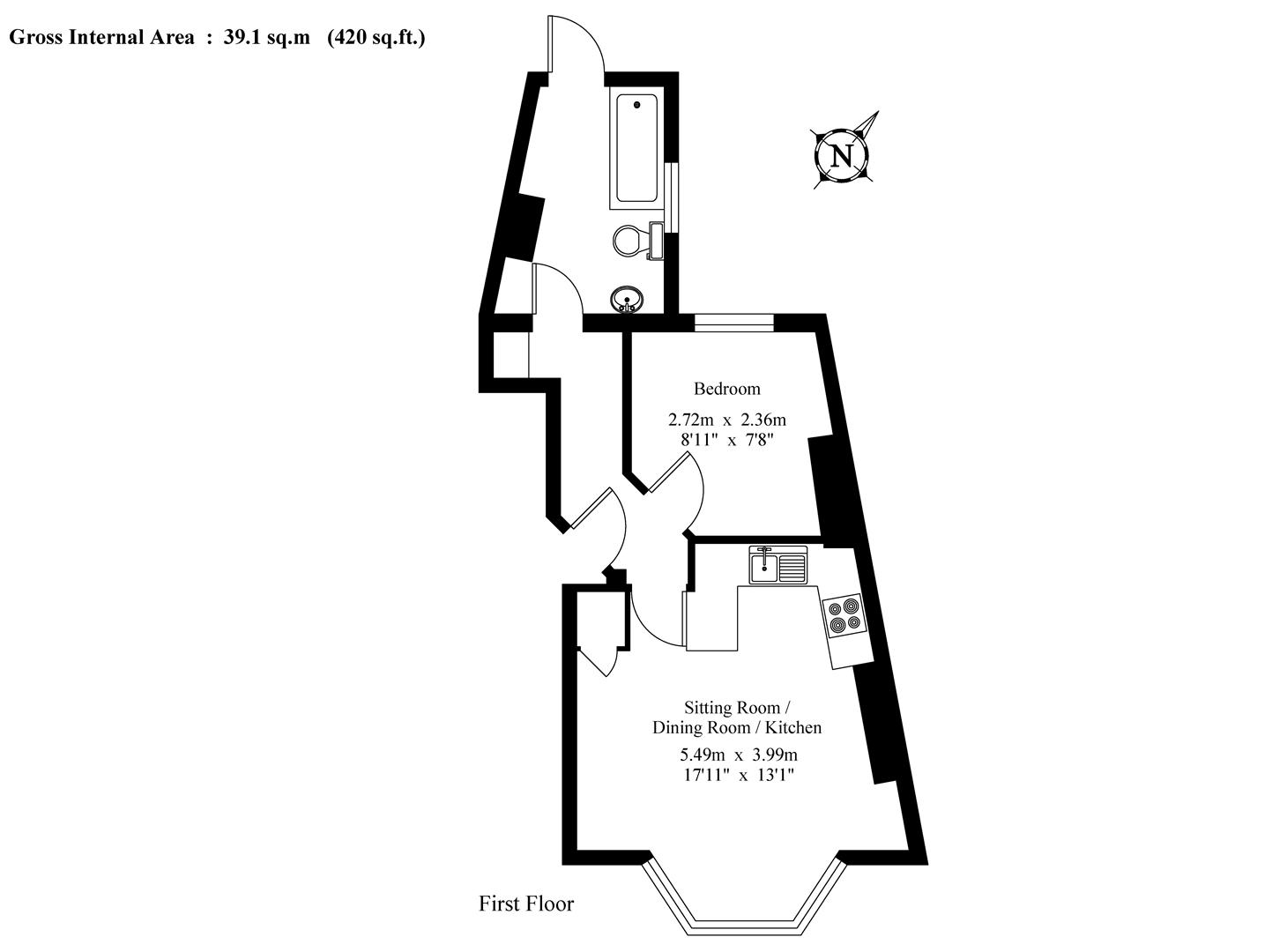 1, 10, Monson Colonnade, Tunbridge Wells floorplan