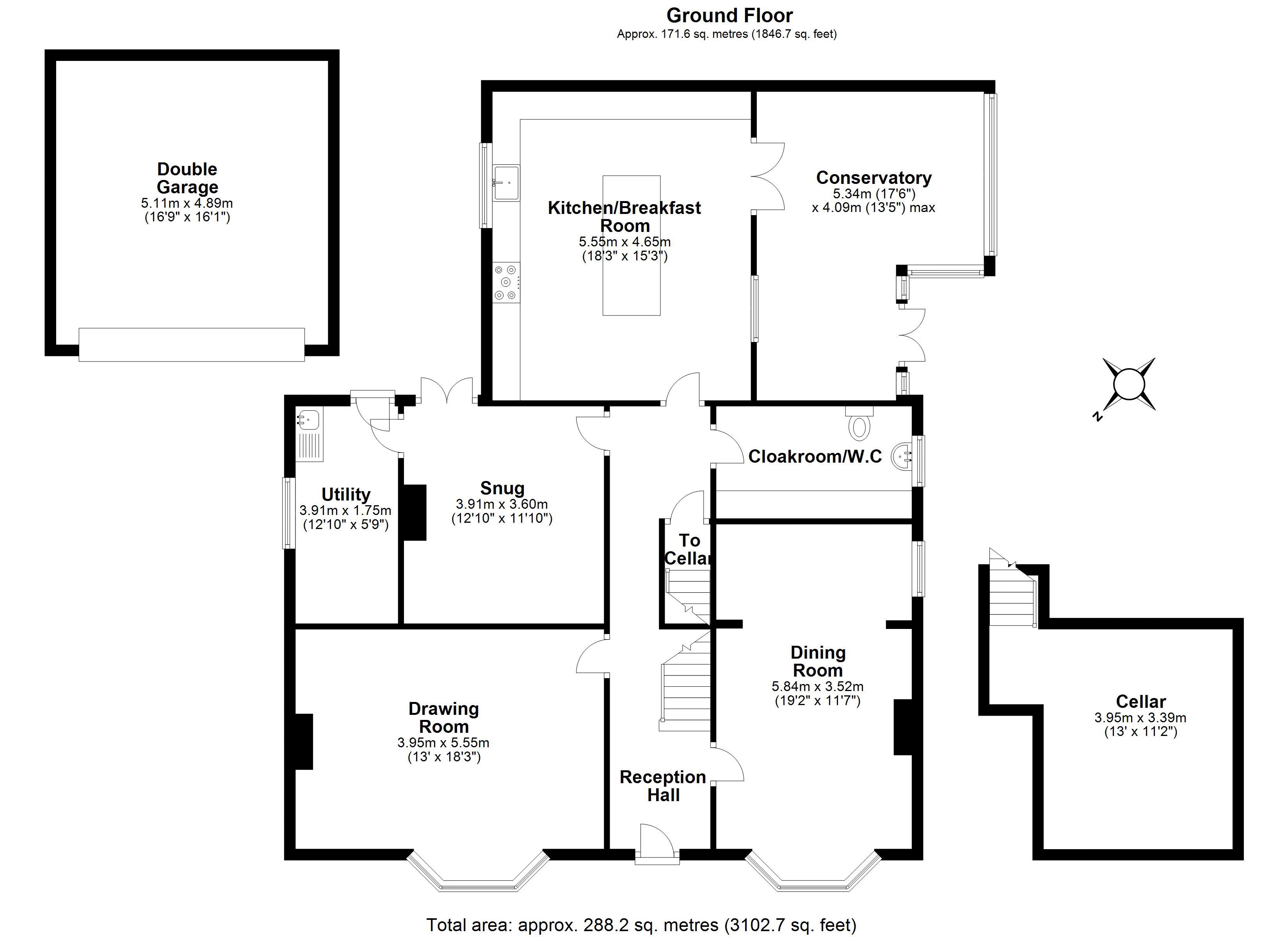 Crescent Road, Wellington, Telford TF1, 5 bedroom detached house for