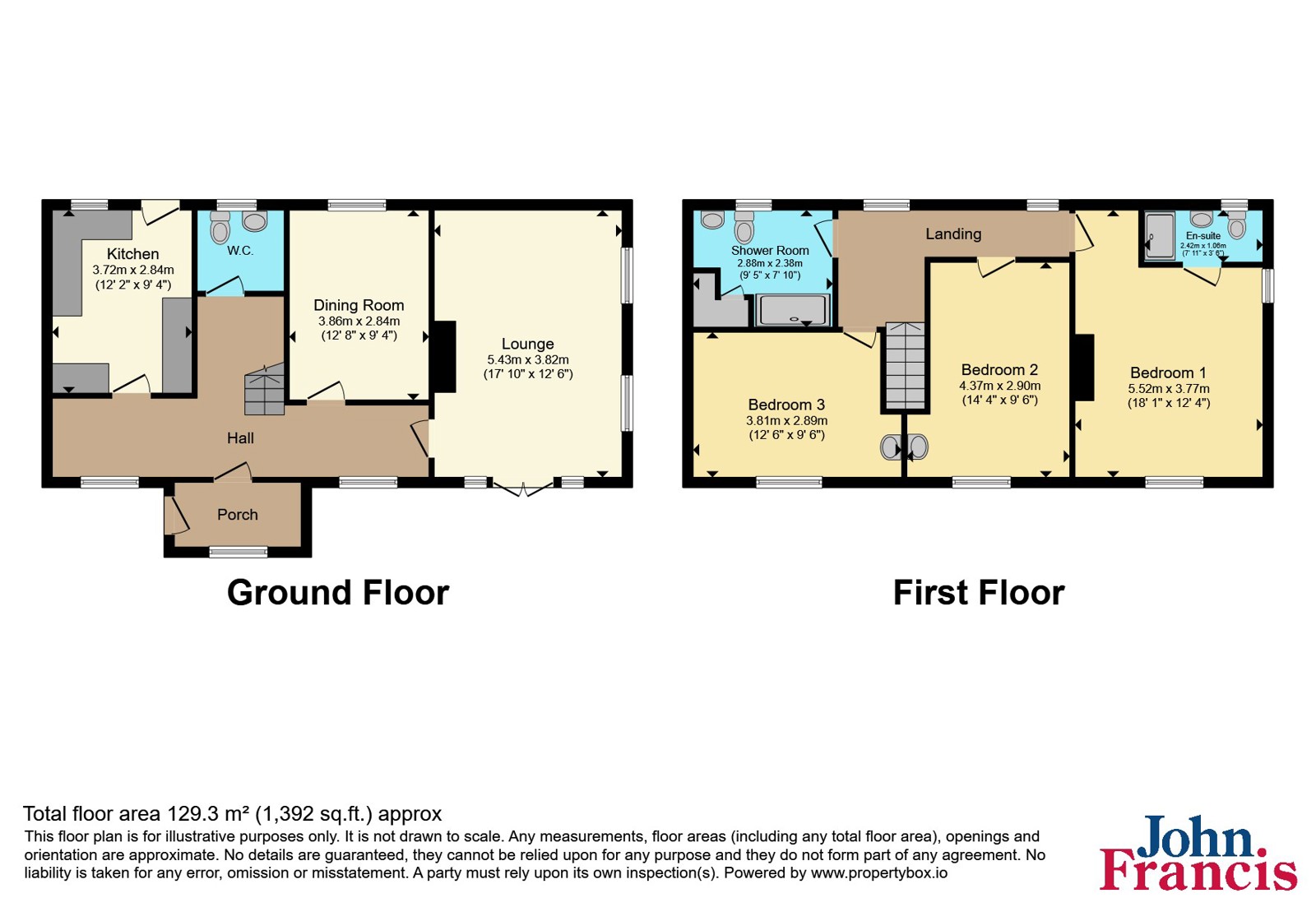 Ty'r Waun,, Porthyrhyd, Carmarthenshire floorplan