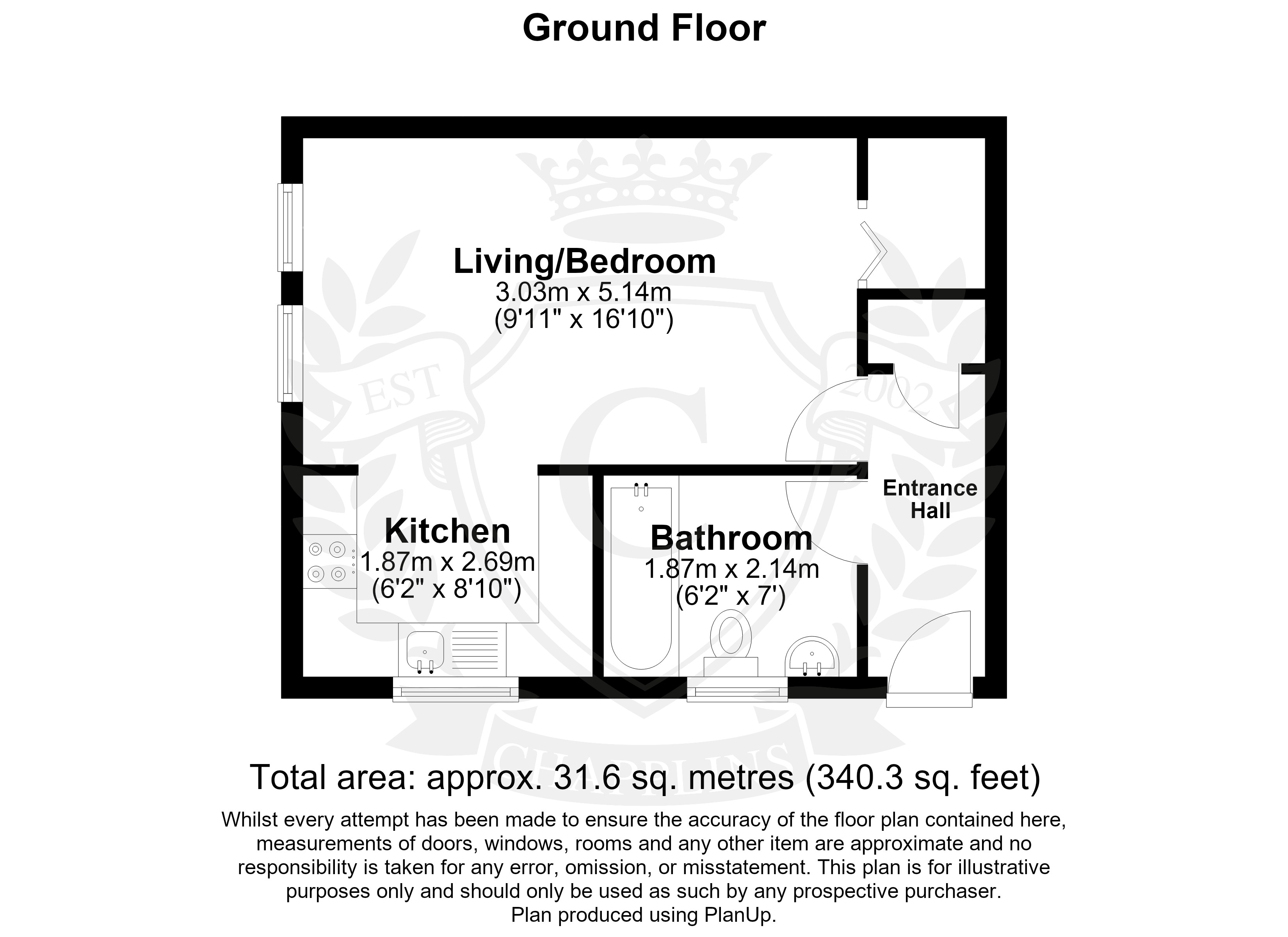 Flat 1, 214, Gudge Heath Lane, Hampshire floorplan