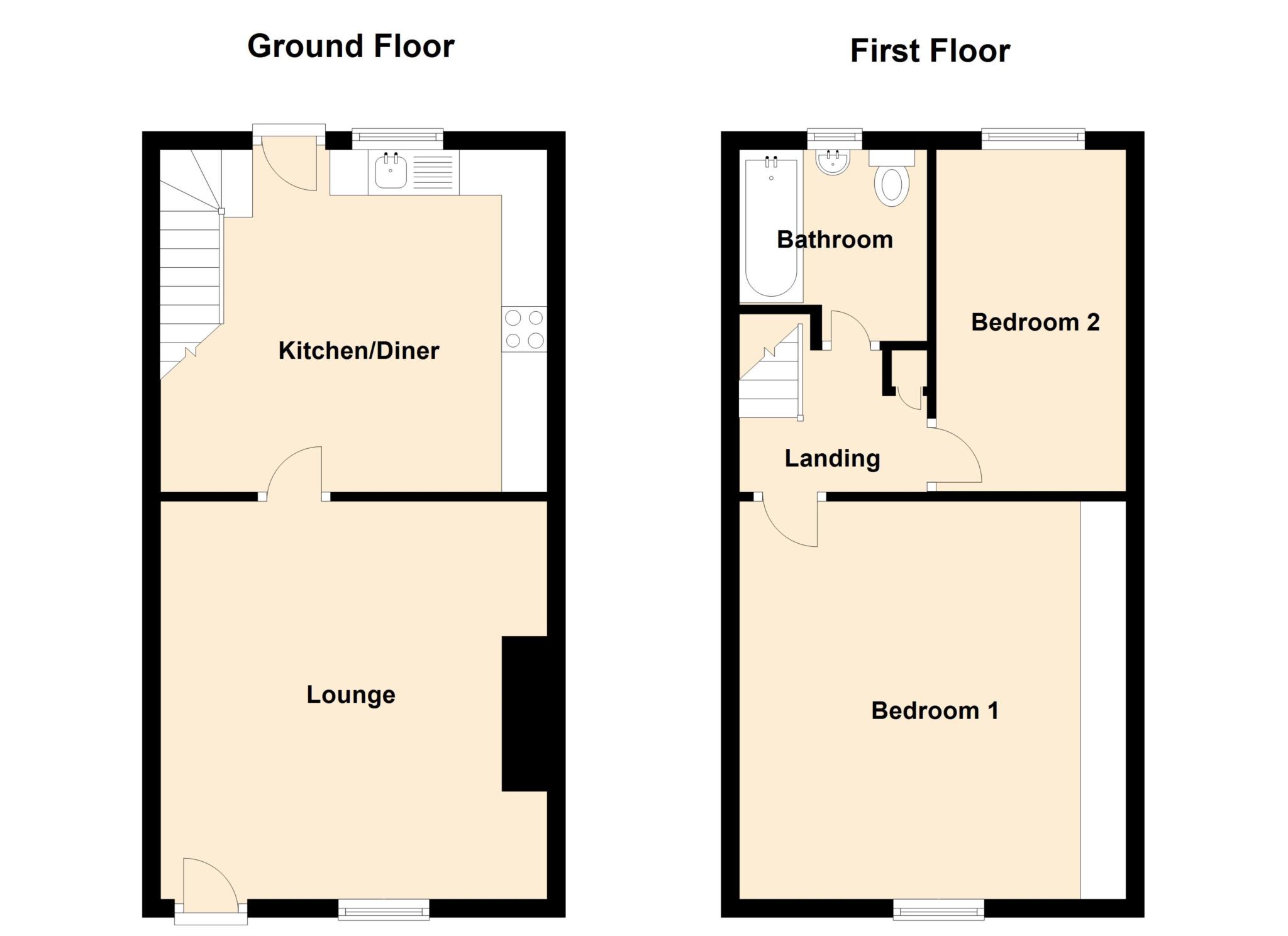 2 Bedrooms Terraced house to rent in Milnrow Road, Shaw, Oldham OL2