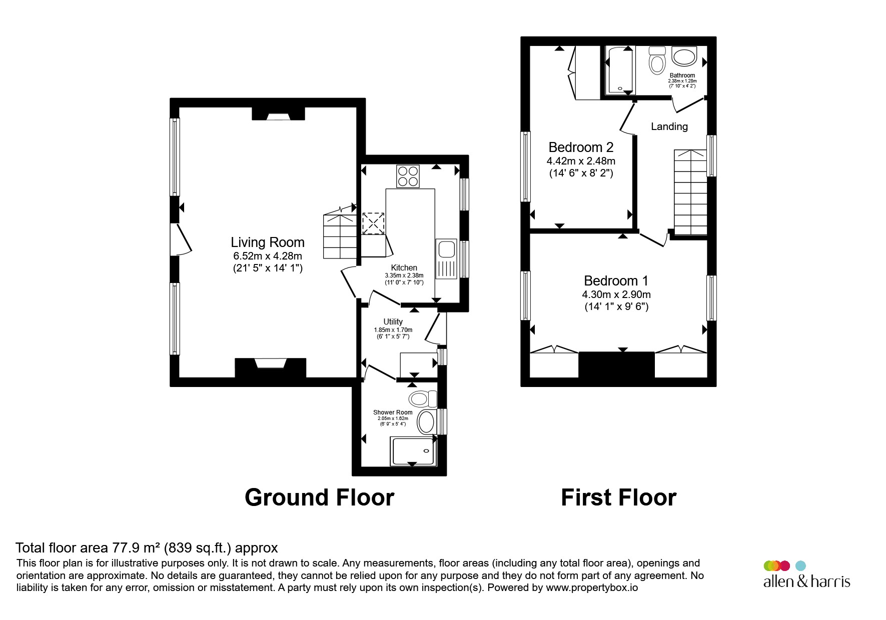 4, Chapel Row, Bath floorplan
