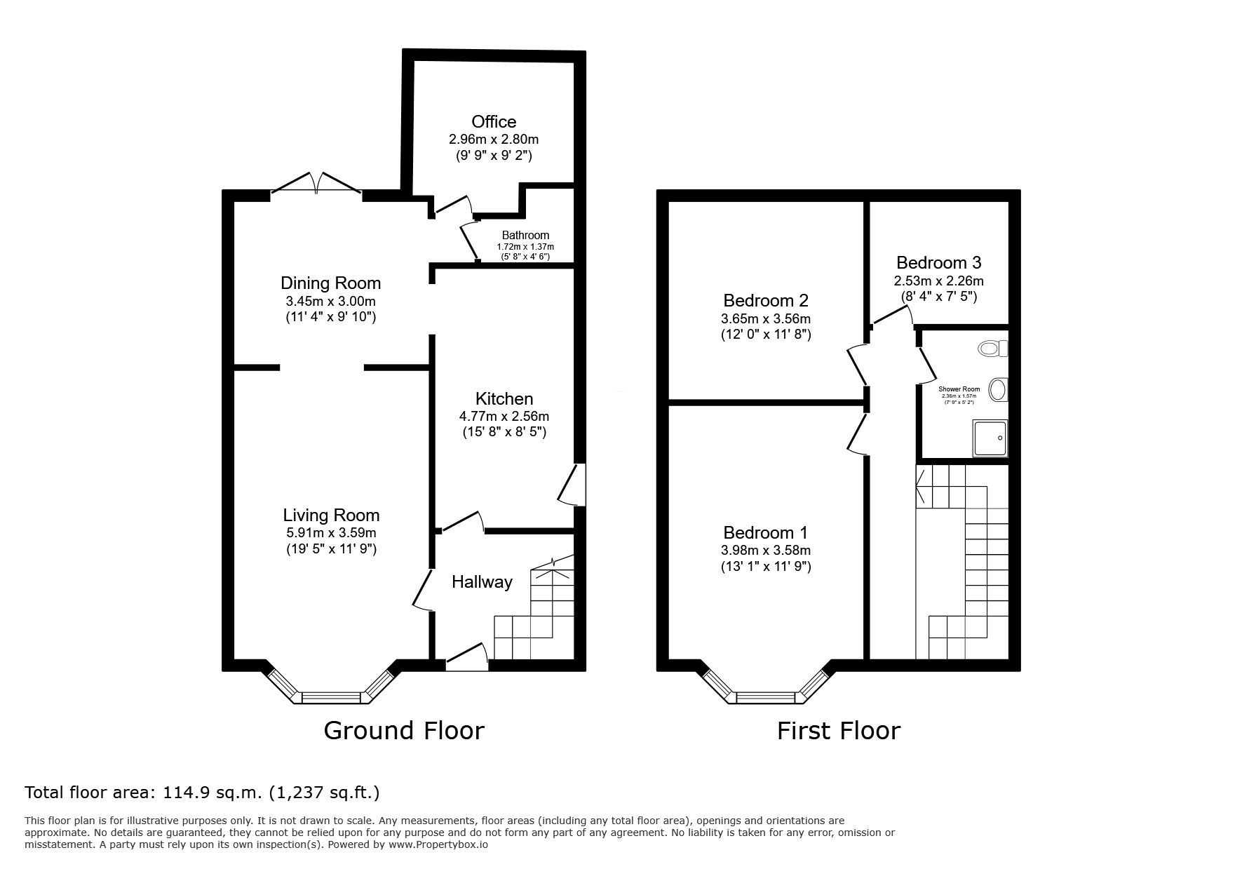 310 Oundle Road, Peterborough floorplan