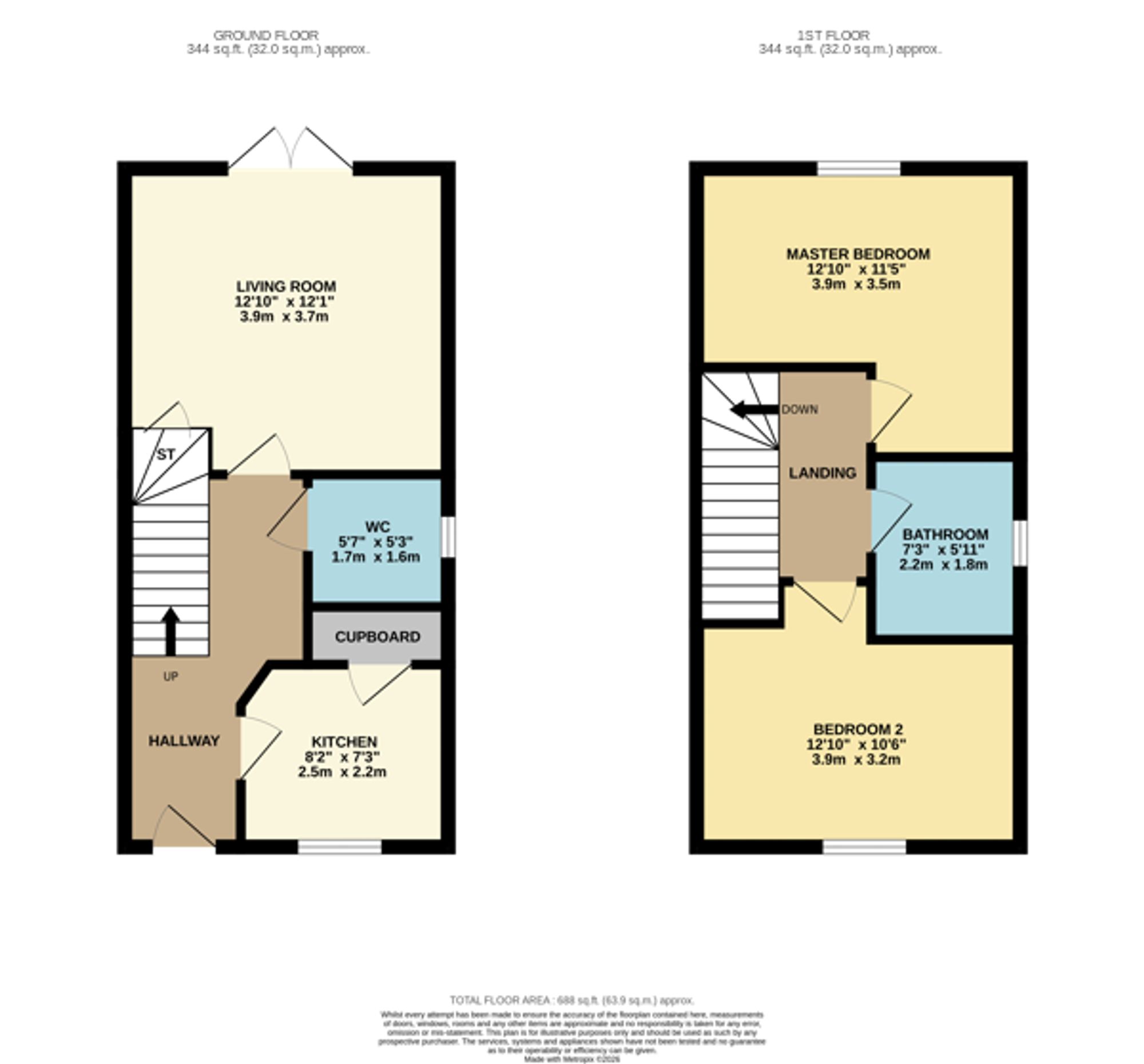 31 Plough Drive, Glasgow floorplan