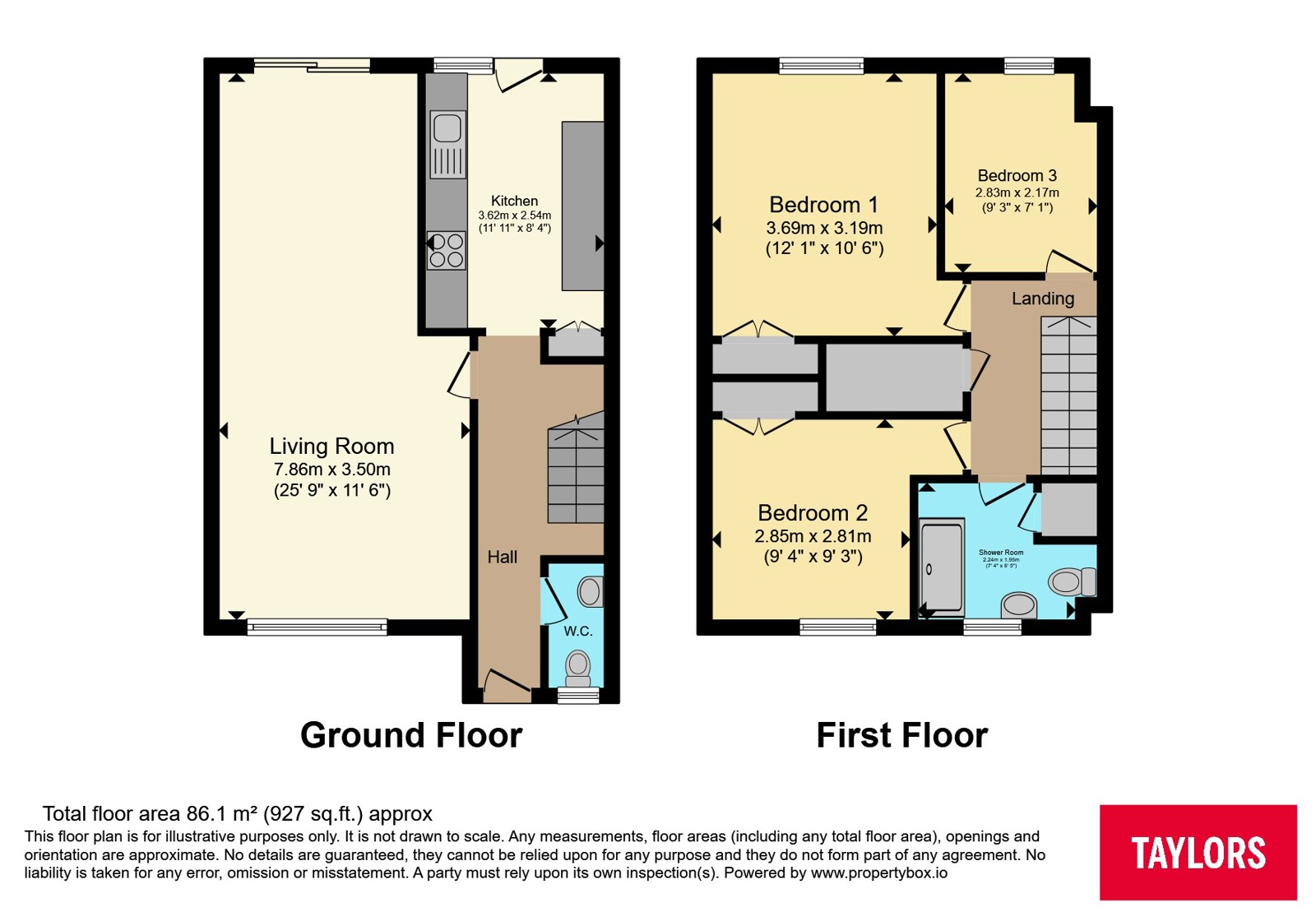 11, Pritchard Close, Northamptonshire floorplan