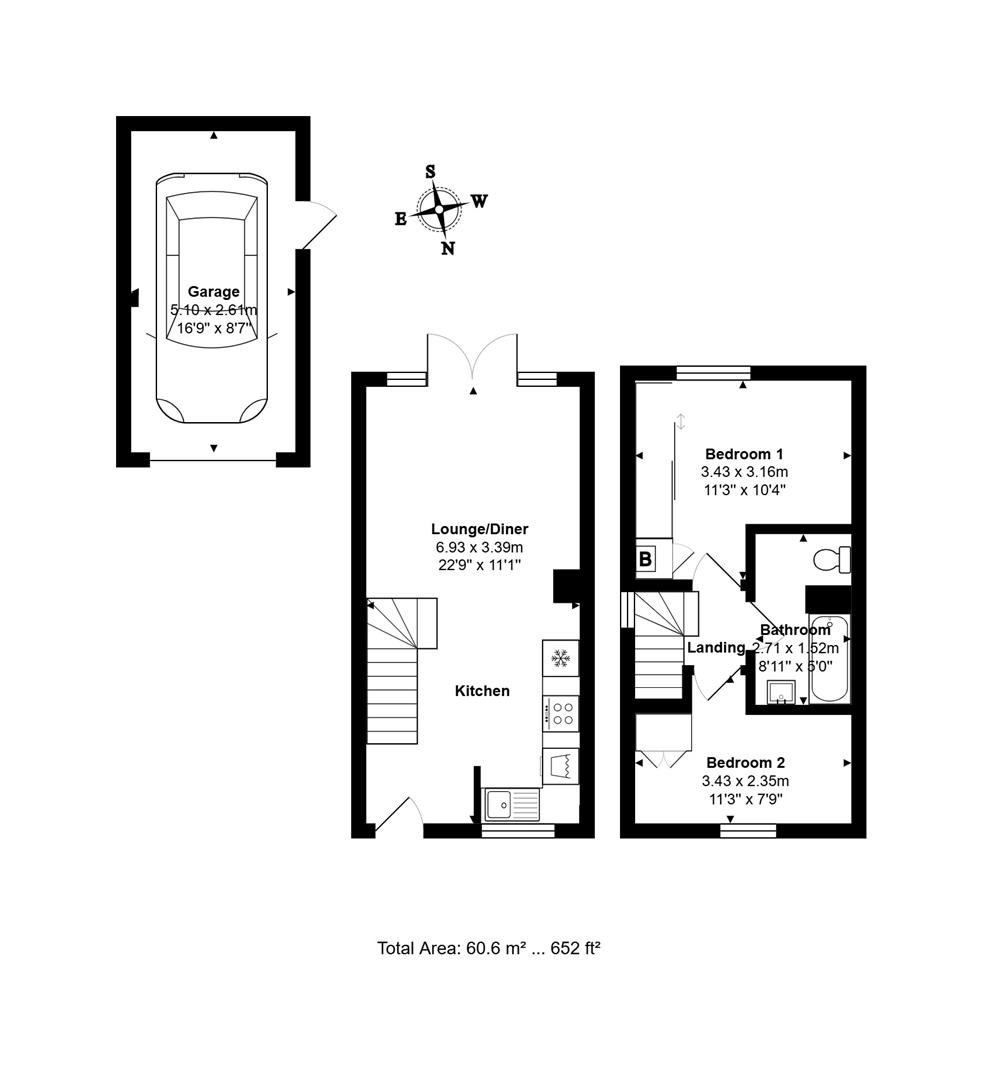 67, Larksfield, Englefield Green floorplan