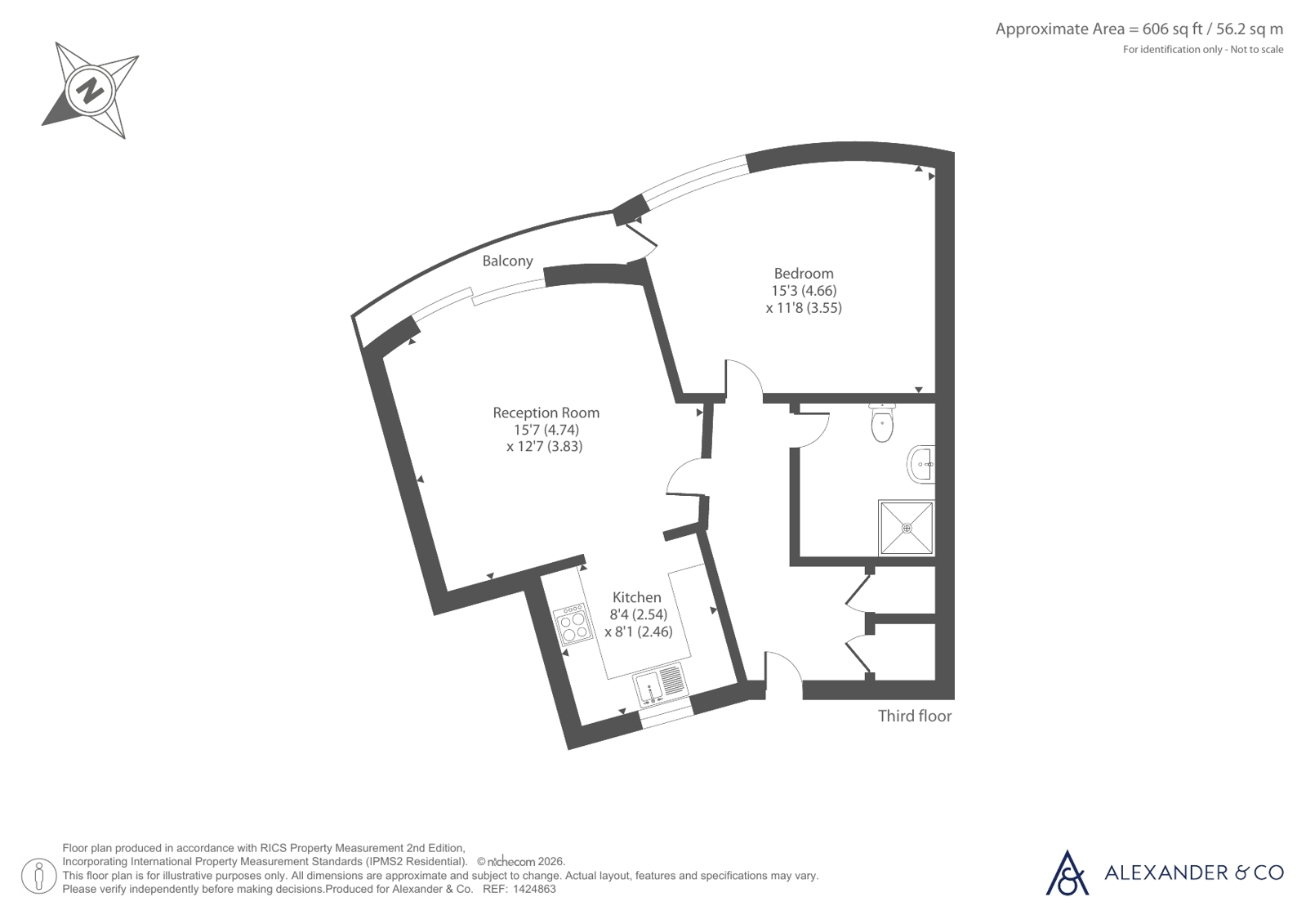 Flat 311, Priory View,, Church Street, Bedfordshire floorplan