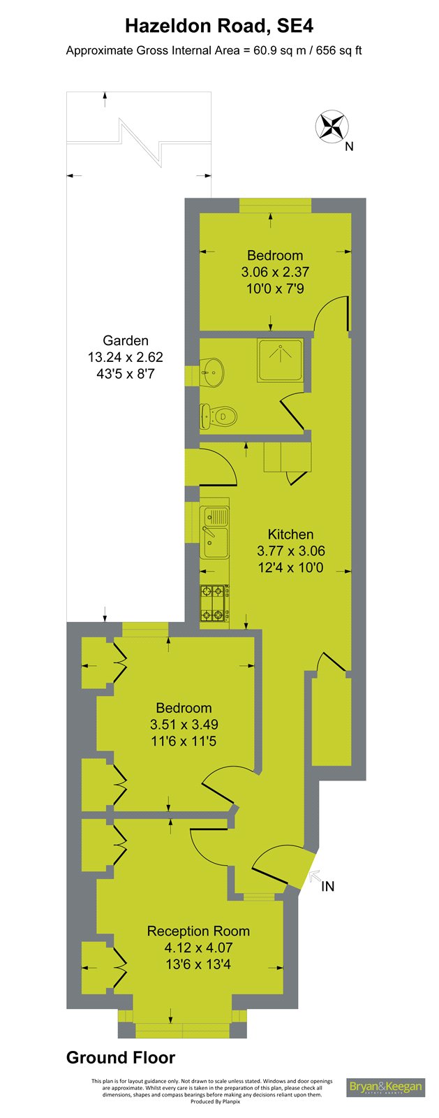 Hazeldon Road, London, SE4 floorplan