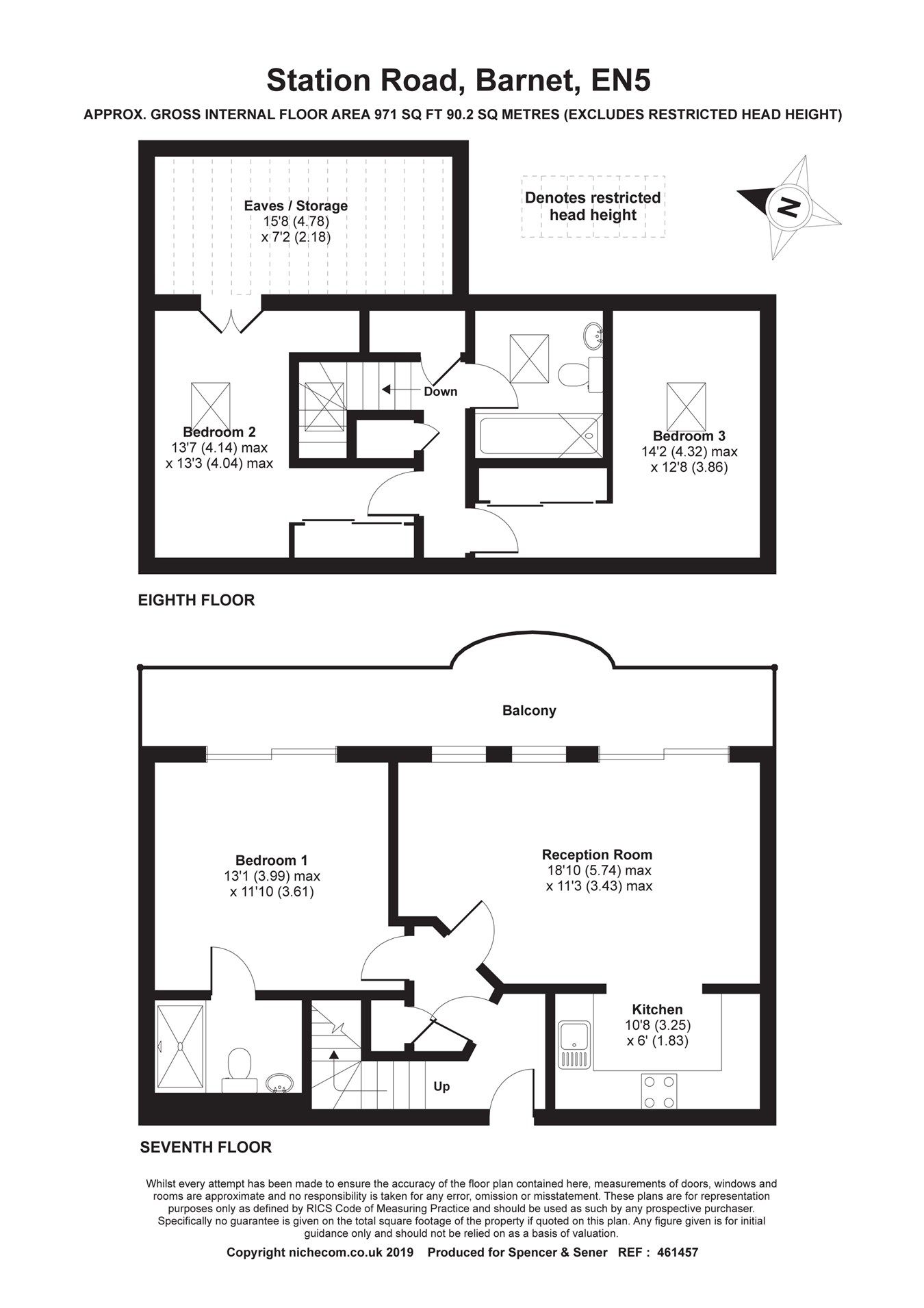 3 Bedrooms Flat for sale in Station Road, Barnet EN5