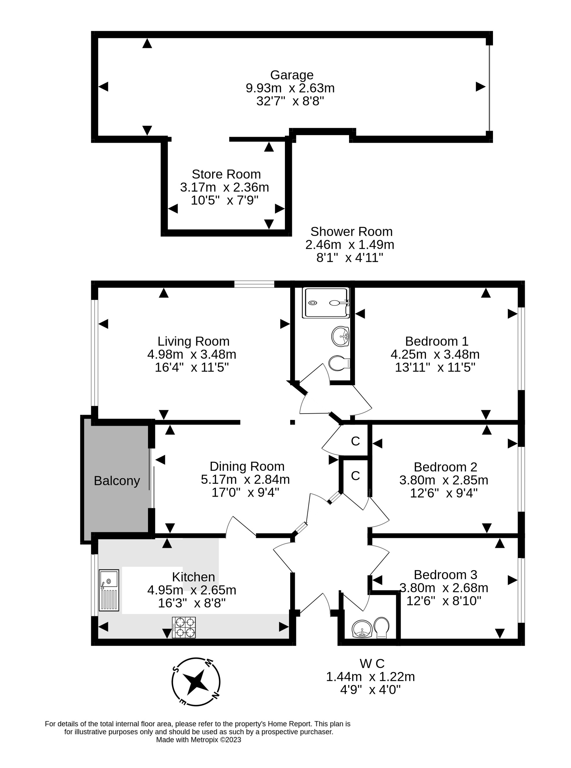 2/1 Craigleith Avenue South, Craigleith, Edinburgh EH4, 3 bedroom flat
