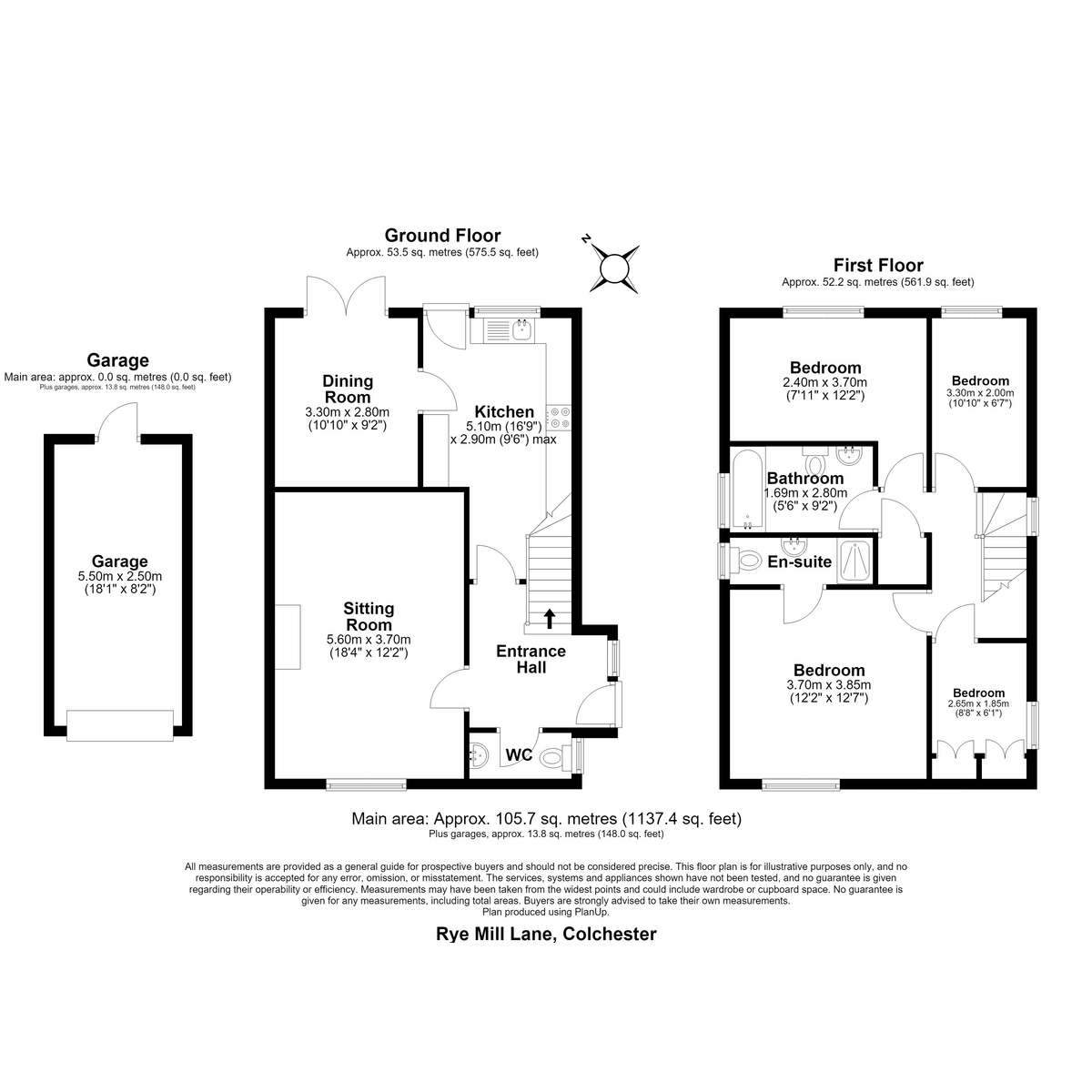 6, Rye Mill Lane, Colchester floorplan