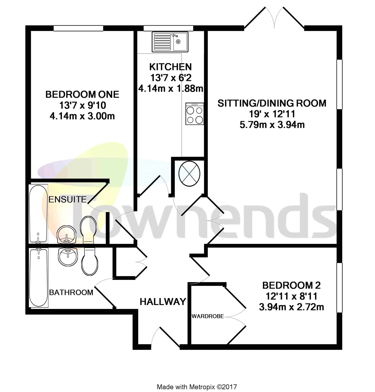 Milford House, Portsmouth Road, Godalming GU8, 2 bedroom flat for sale