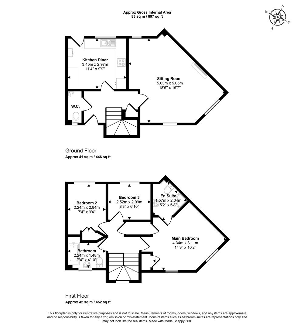6 Hardy Court, Marlott Road, Gillingham floorplan
