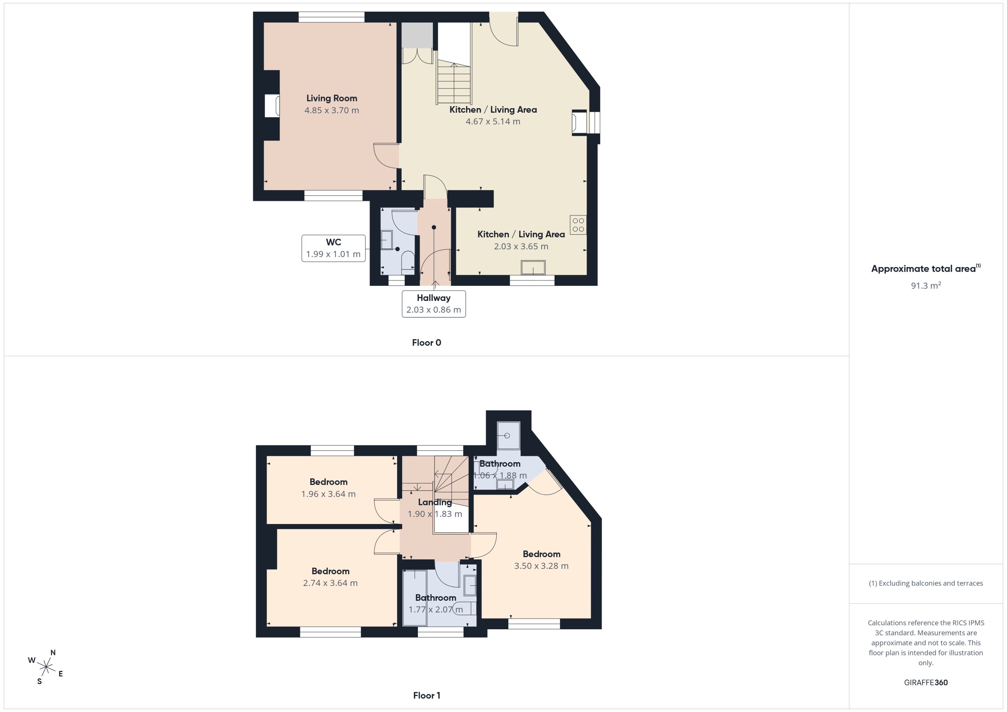 43, Homelands Road, Cardiff floorplan