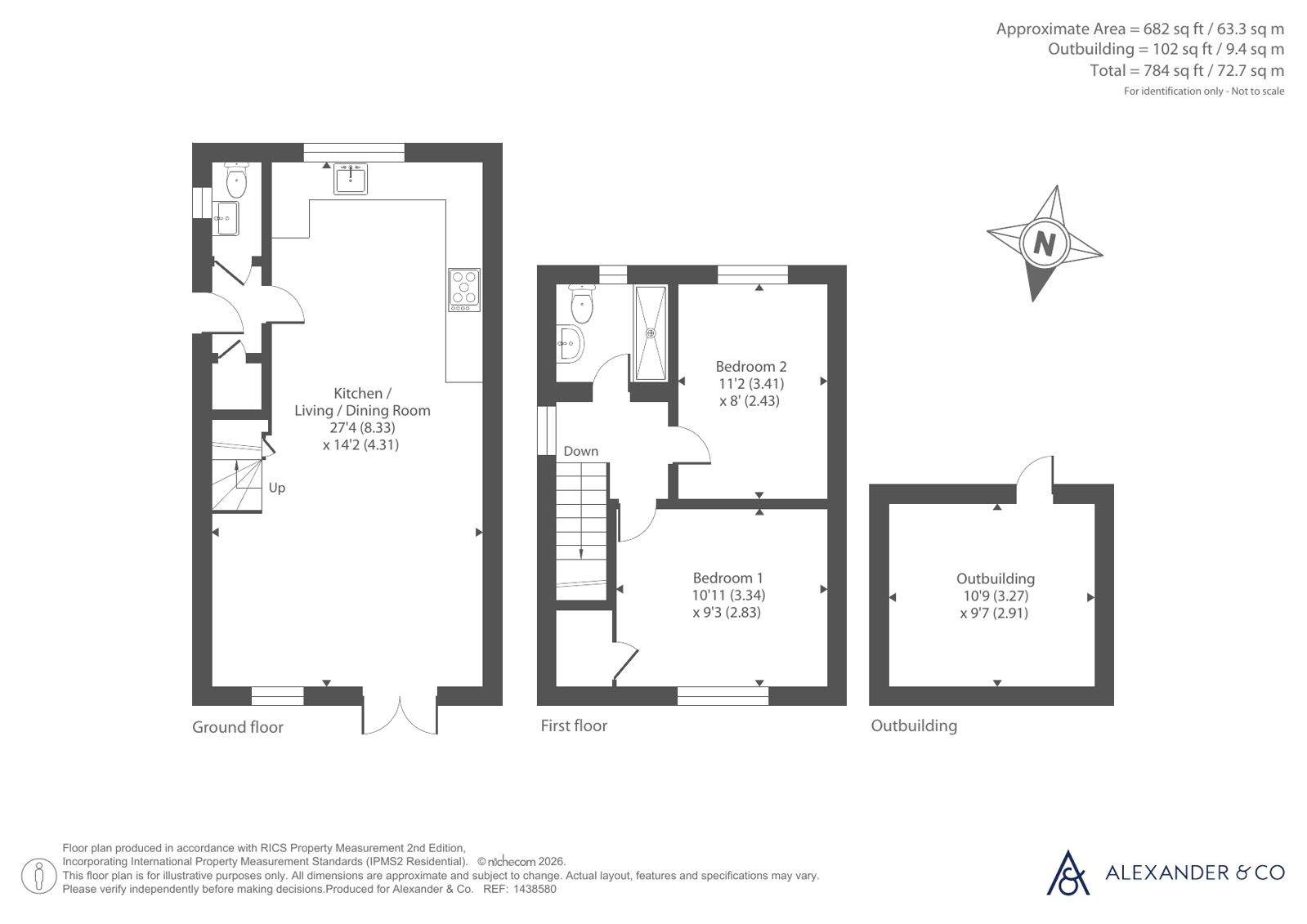 26A,, Queen Catherine Road, Buckingham floorplan