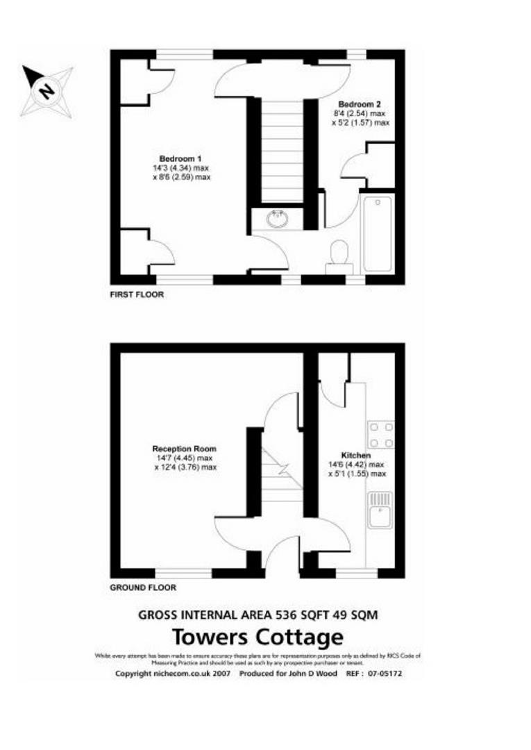 Tower Cottages, 6, Tower Cottages, Esher floorplan
