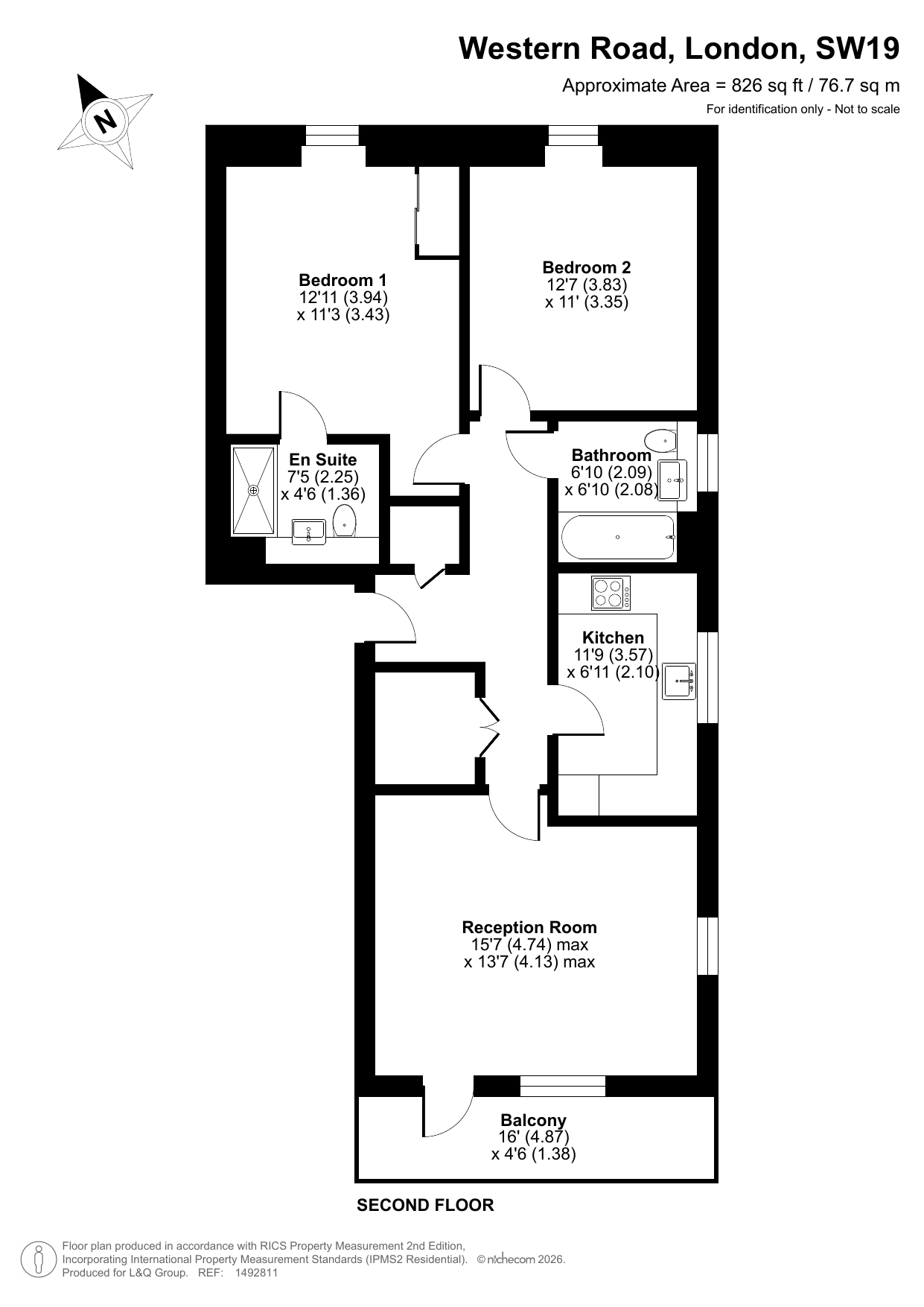 191 Western Road, London floorplan